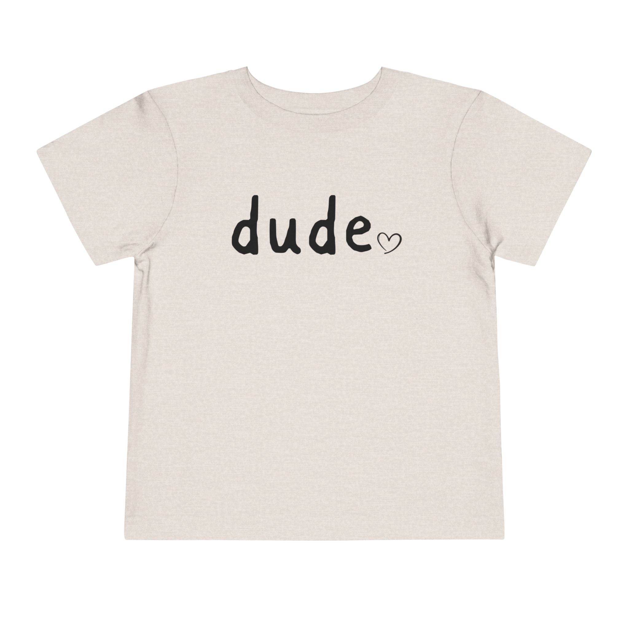 Dude Heart Toddler Tee — Kids' 'Dude' Heart T-Shirt
