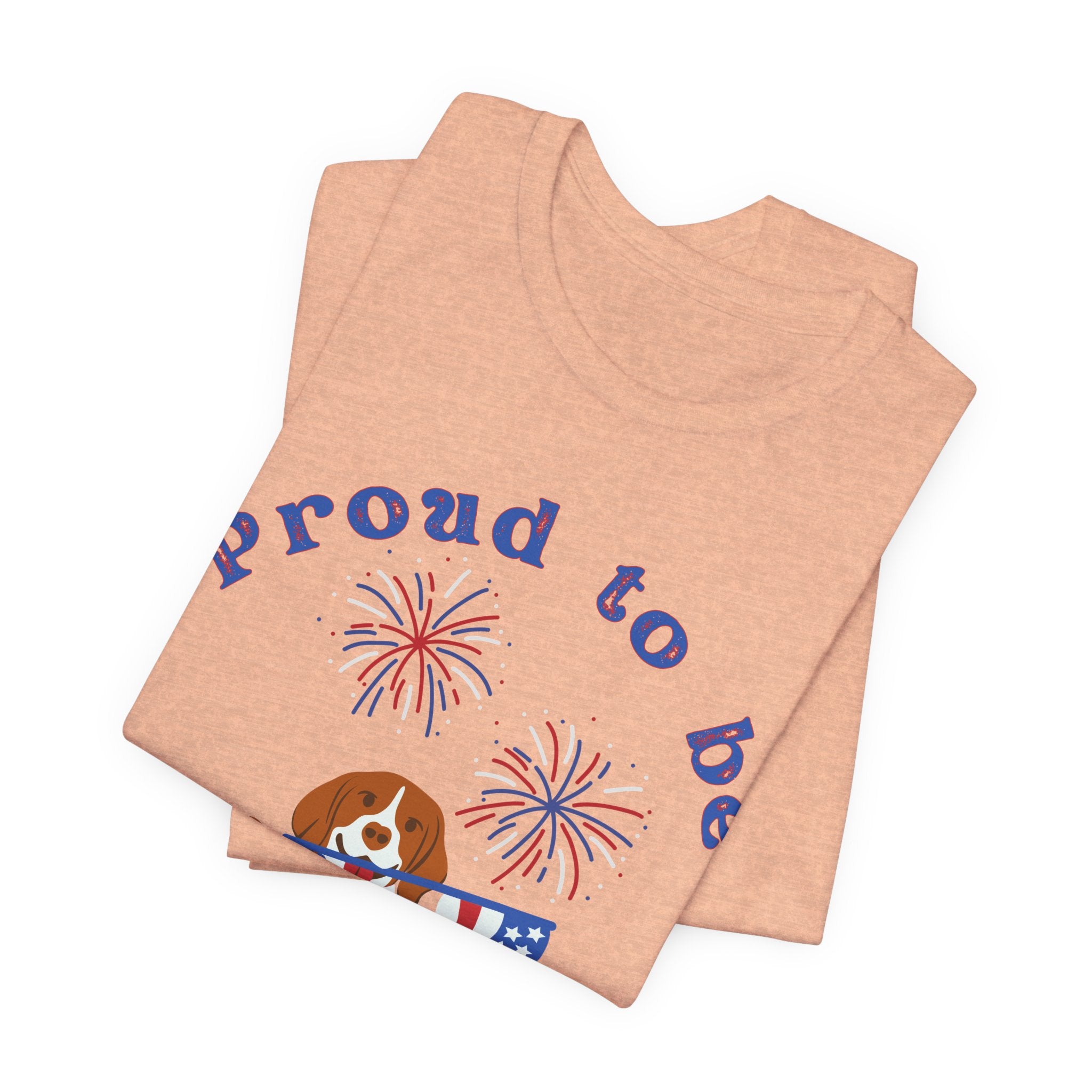 American Flag Dog T-Shirt — Proud to Be American Pet Lover Tee