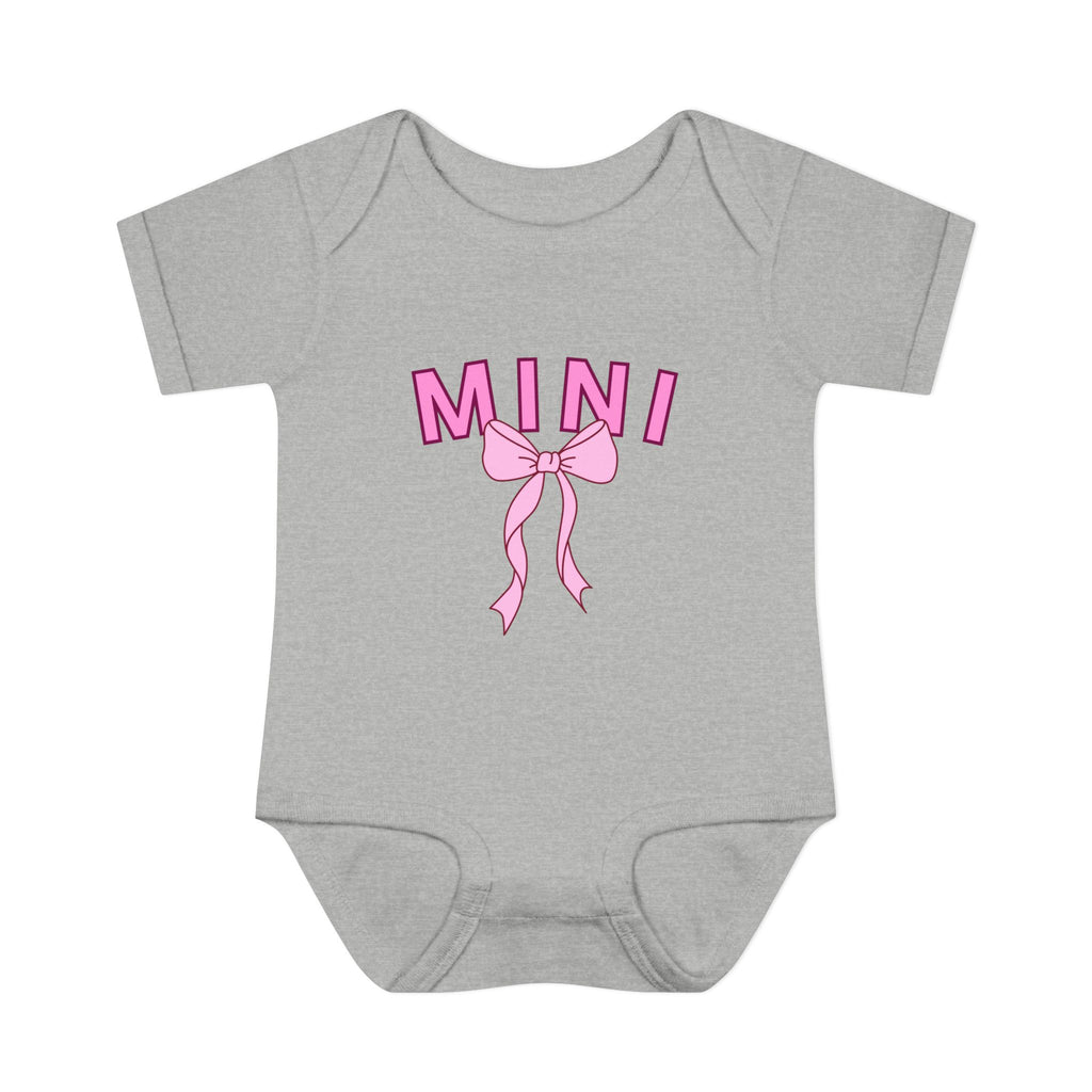 Infant Bodysuit — Mini Onesie with Bow (Matches Mama Shirt)