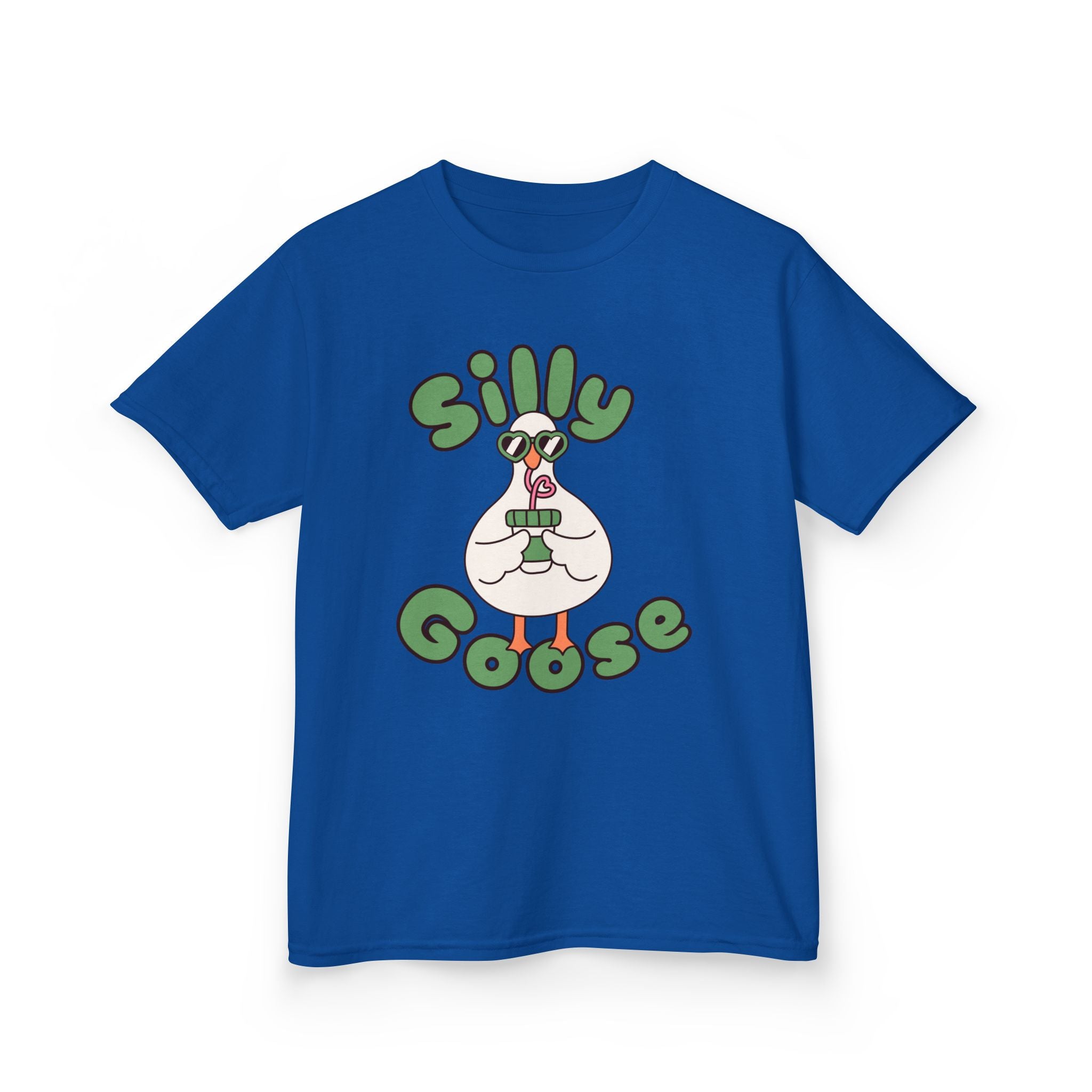 Silly Goose Kids T-Shirt — Cute Cartoon Goose Tee for Children