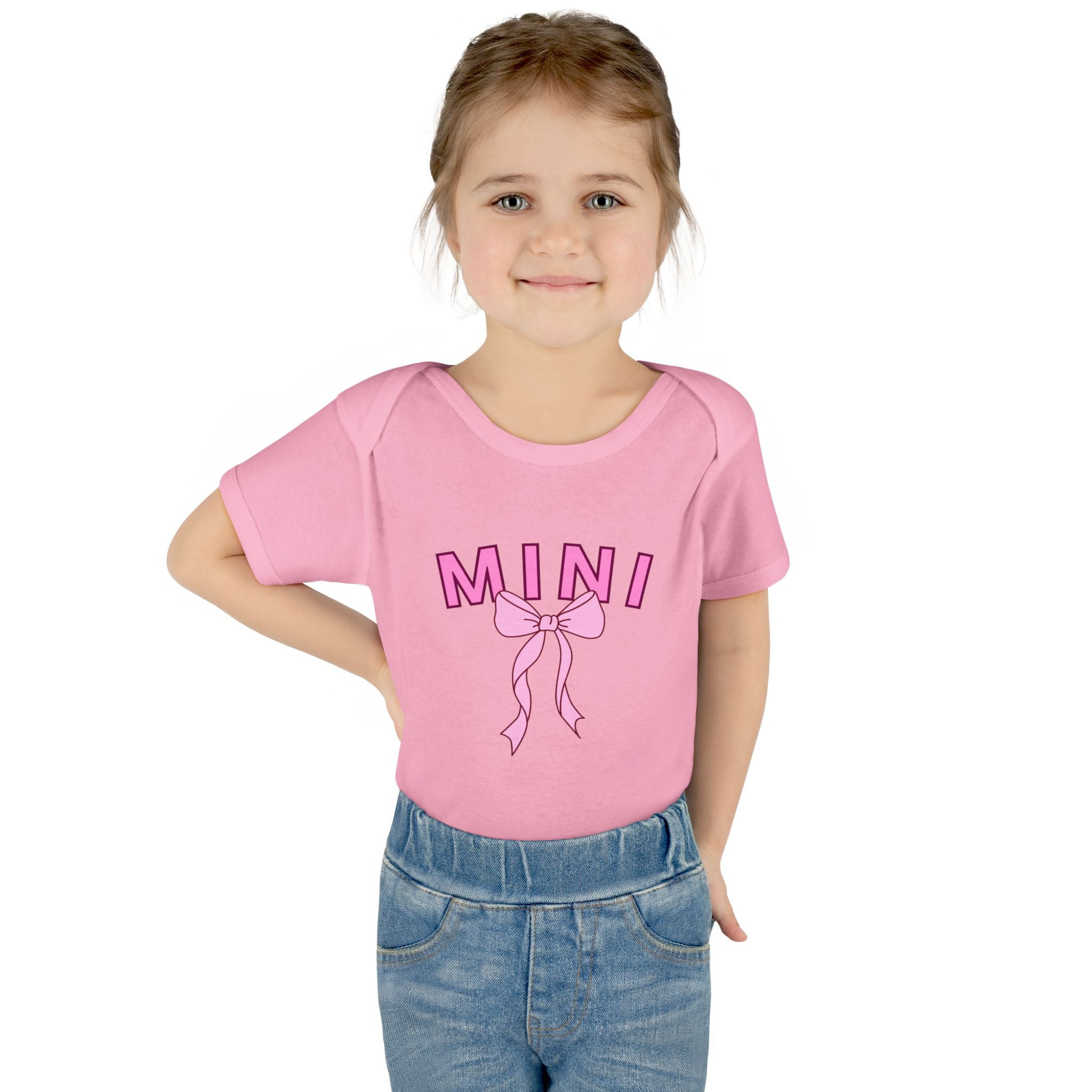 Infant Bodysuit — Mini Onesie with Bow (Matches Mama Shirt)