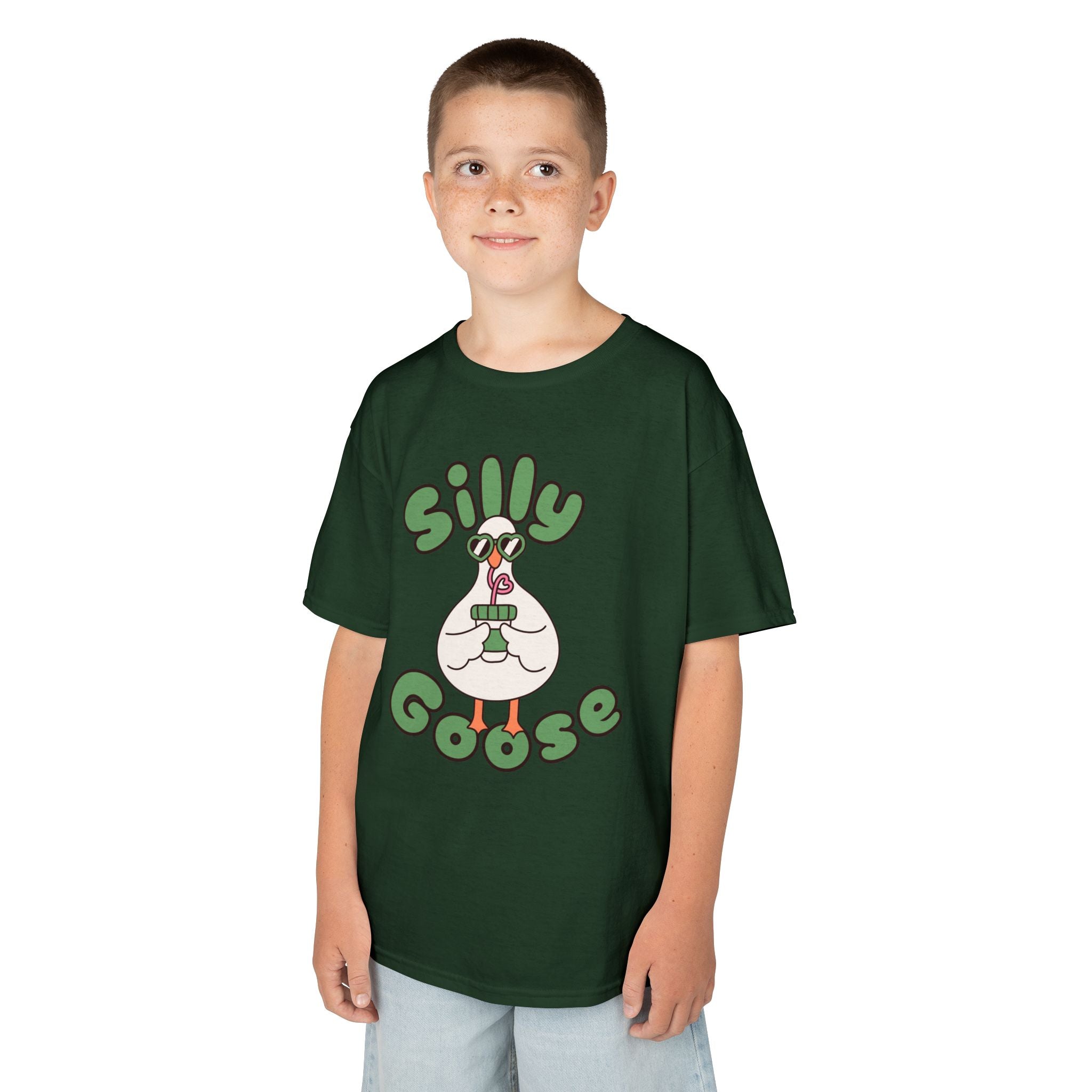 Silly Goose Kids T-Shirt — Cute Cartoon Goose Tee for Children