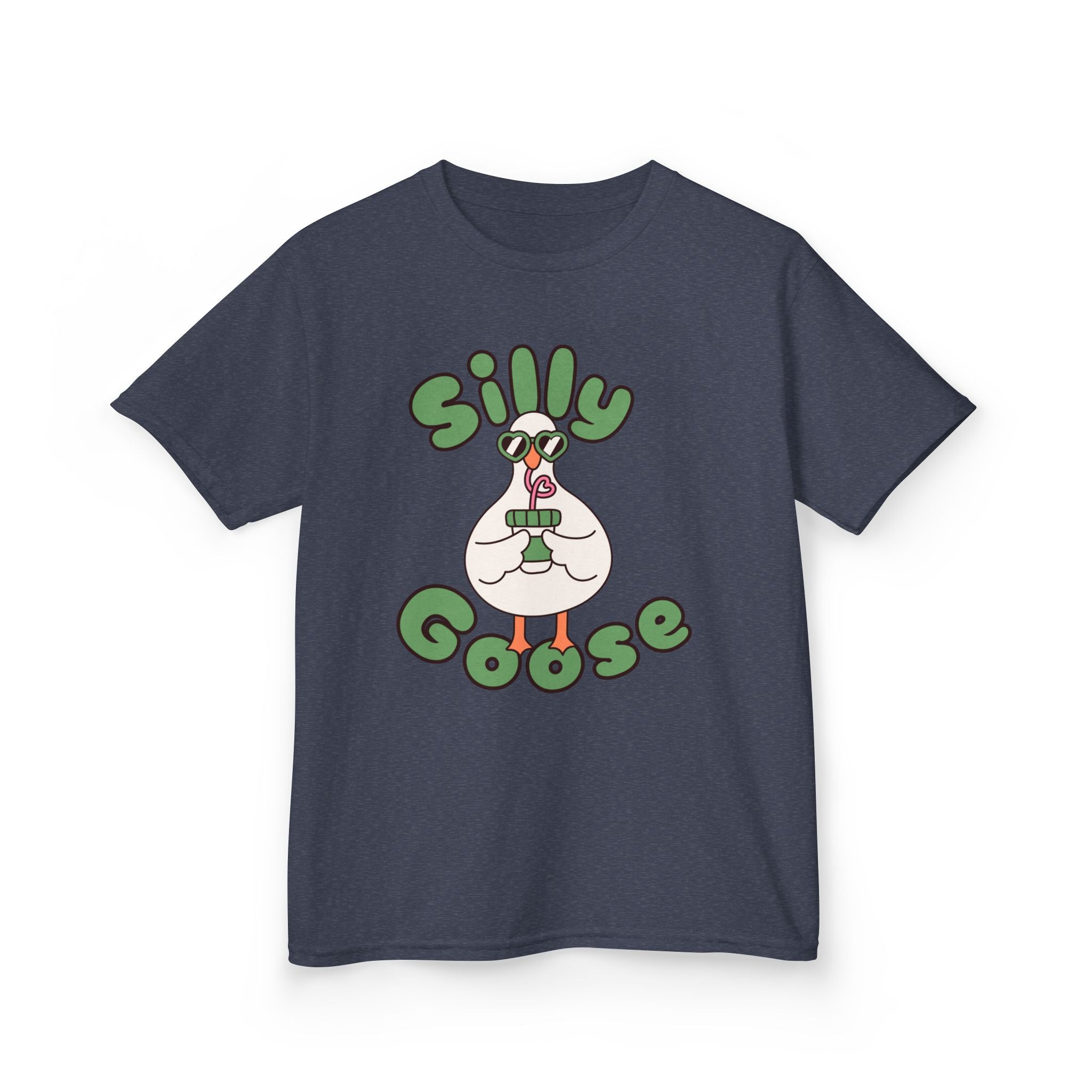 Silly Goose Kids T-Shirt — Cute Cartoon Goose Tee for Children
