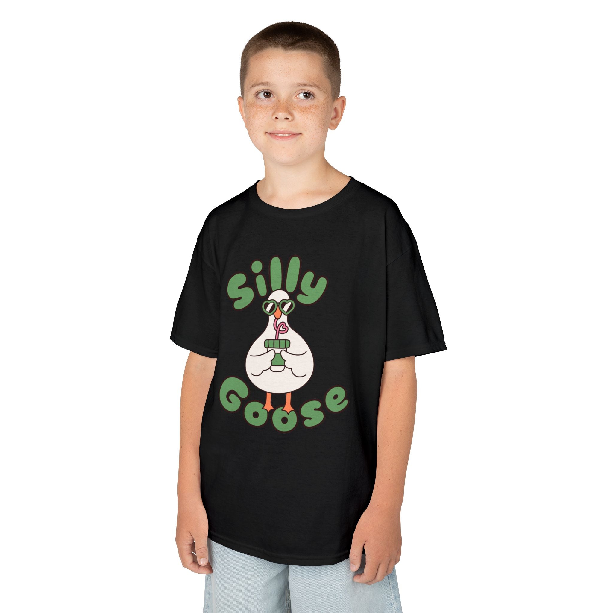 Silly Goose Kids T-Shirt — Cute Cartoon Goose Tee for Children