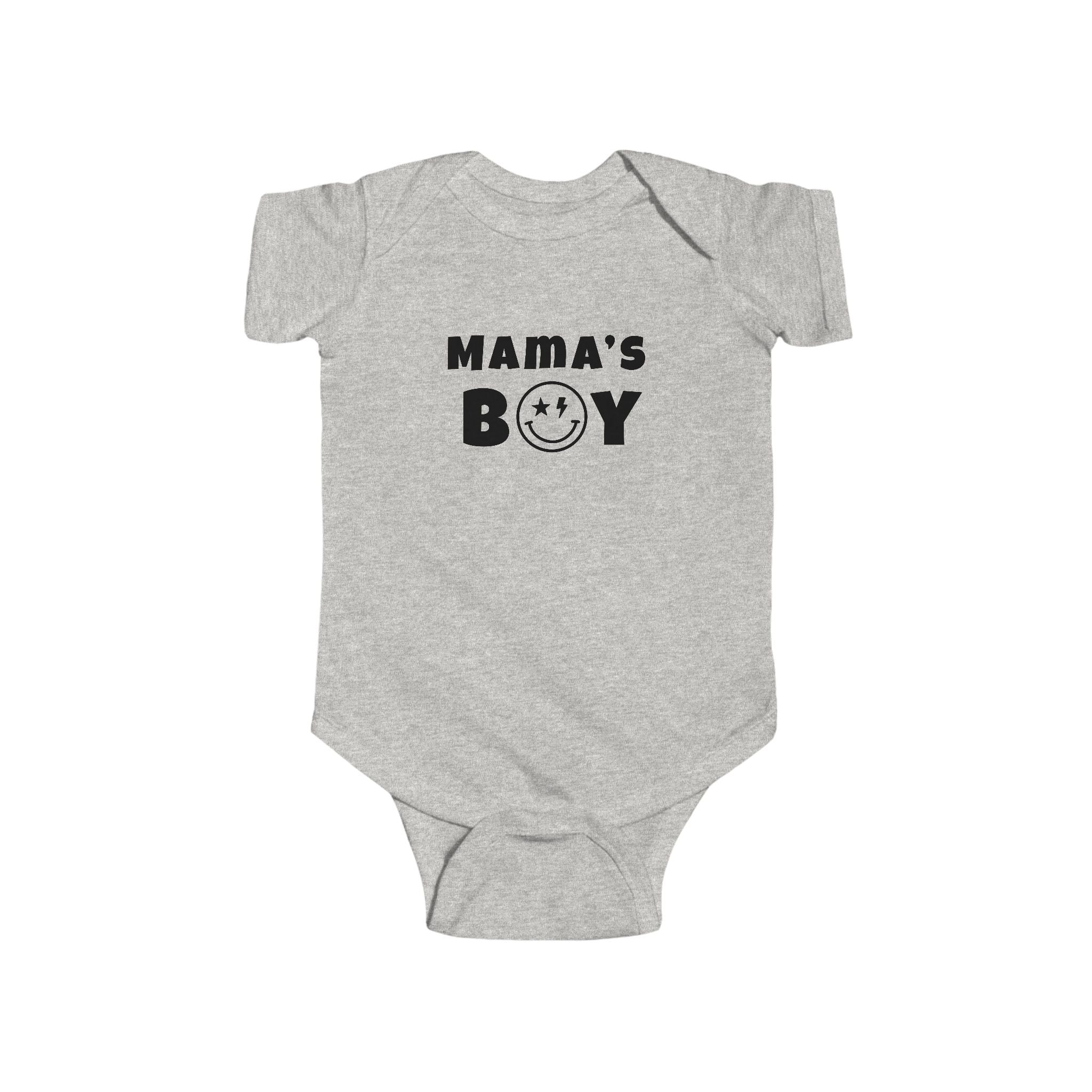 Mama's Boy Punk Smiley Infant Bodysuit