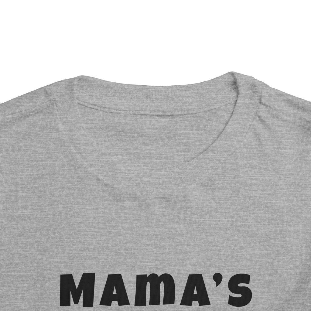 Mama's Boy Toddler Tee — Punk Smiley Graphic