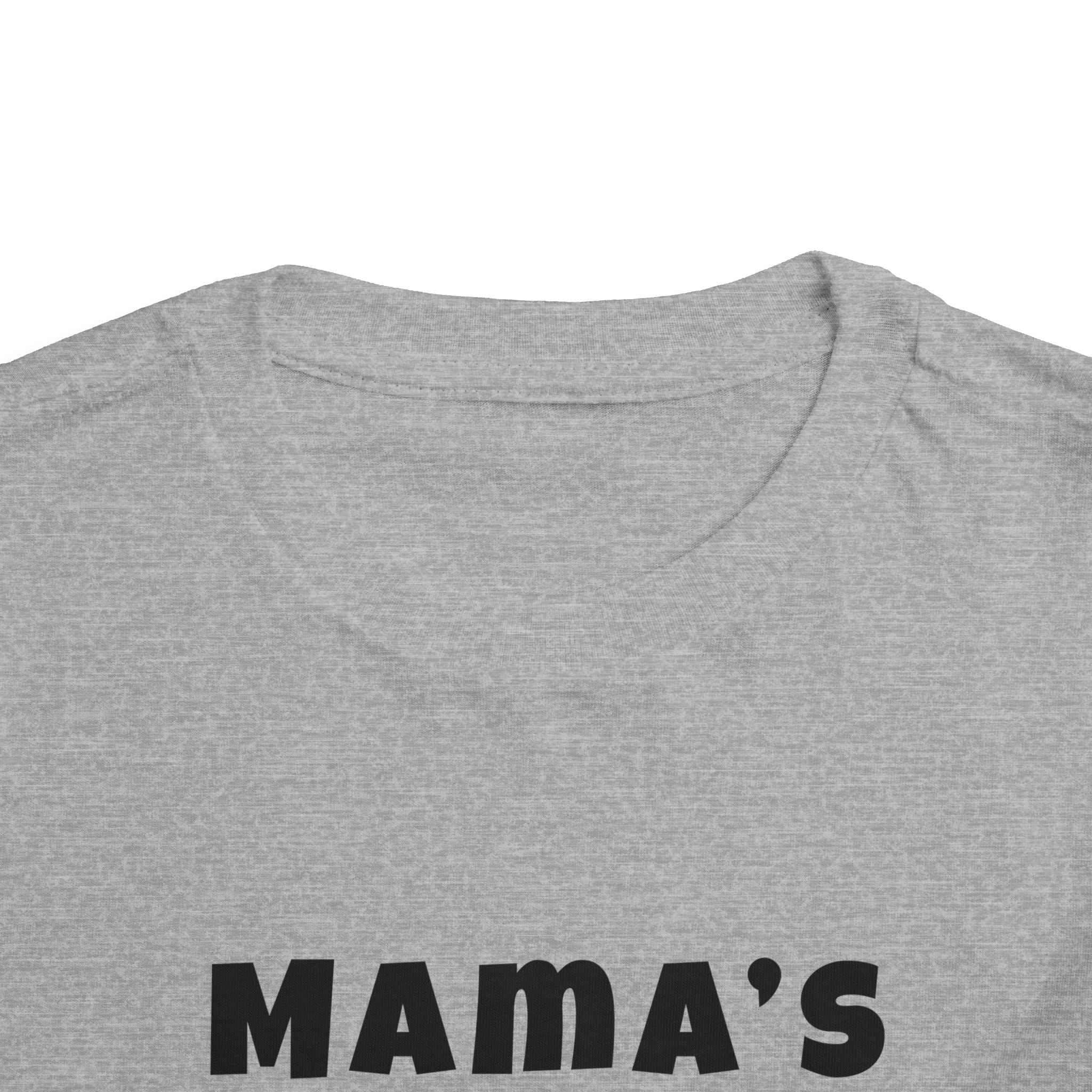 Mama's Boy Toddler Tee — Punk Smiley Graphic