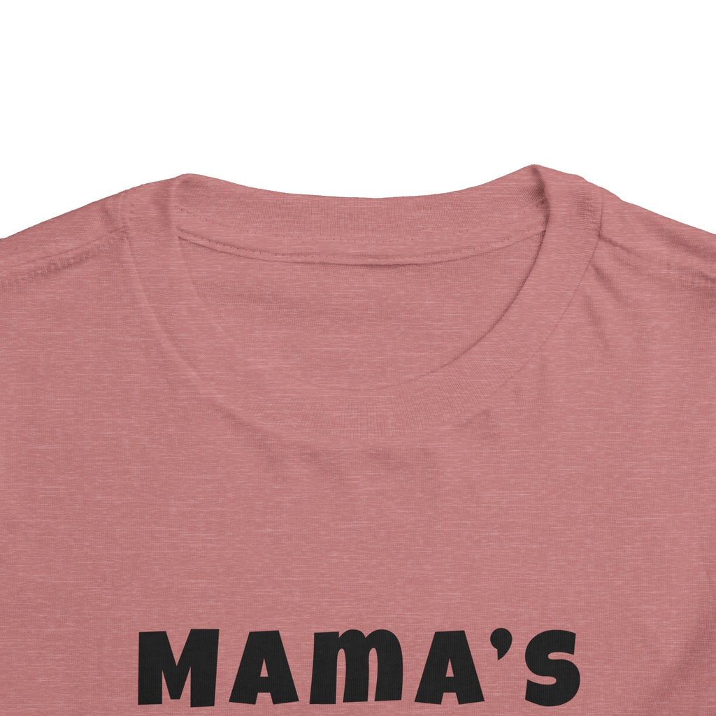 Mama's Boy Toddler Tee — Punk Smiley Graphic