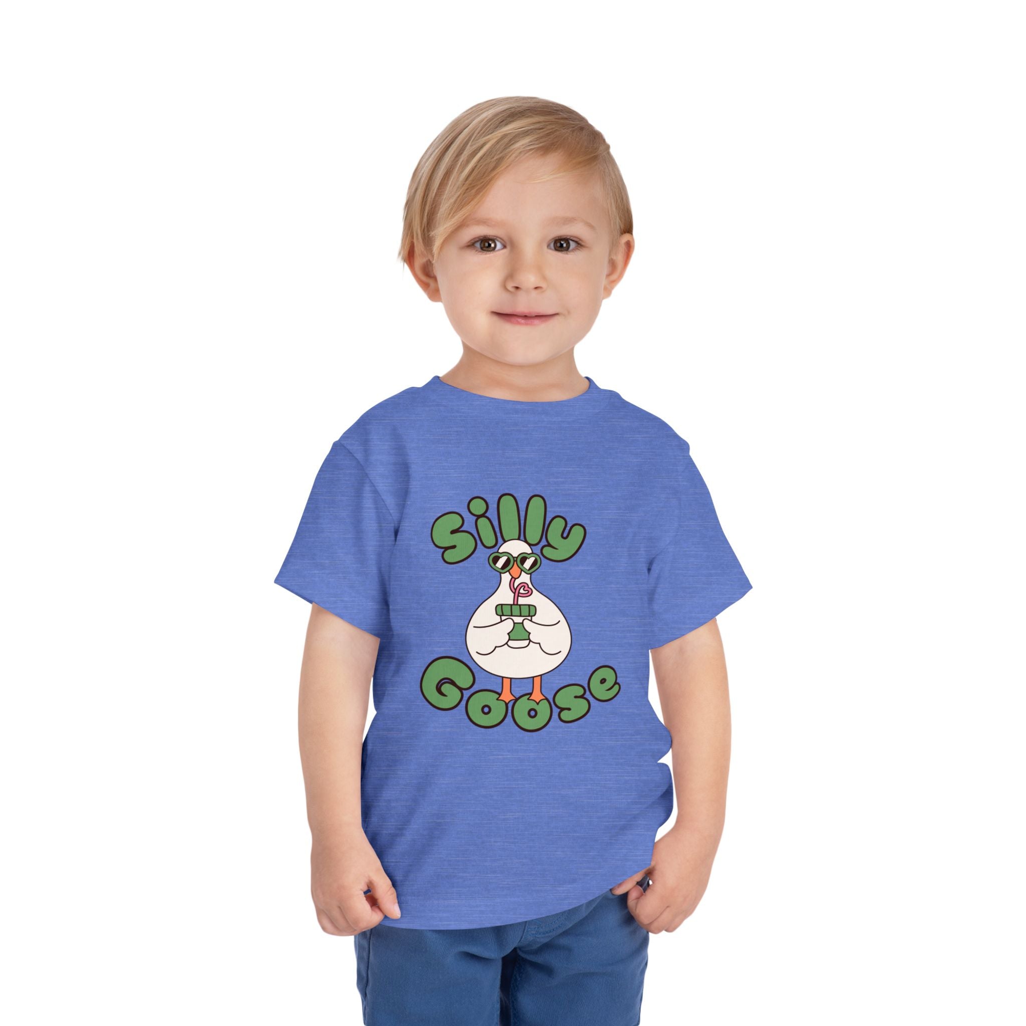 Silly Goose Toddler Tee — Cute Goose Graphic Kids Shirt