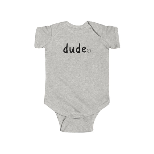 Dude Heart Infant Bodysuit