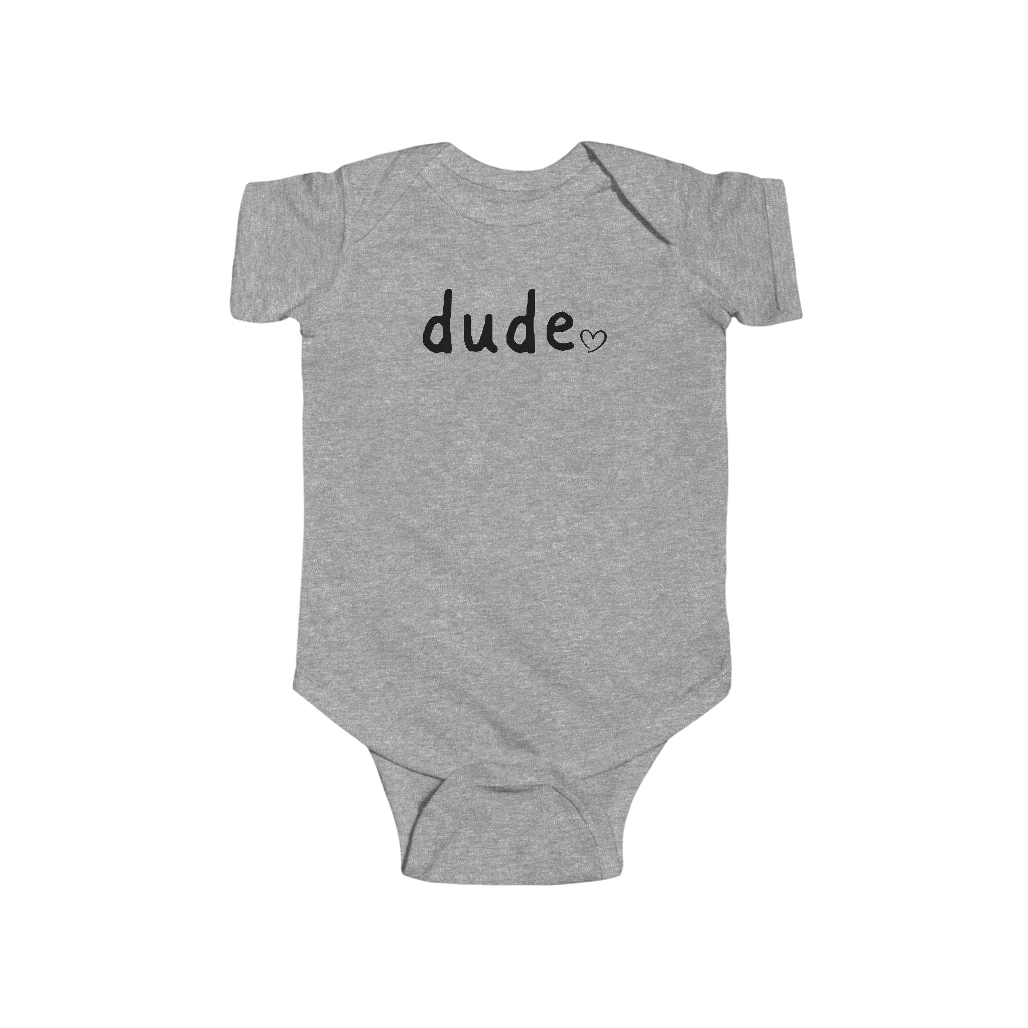 Dude Heart Infant Bodysuit