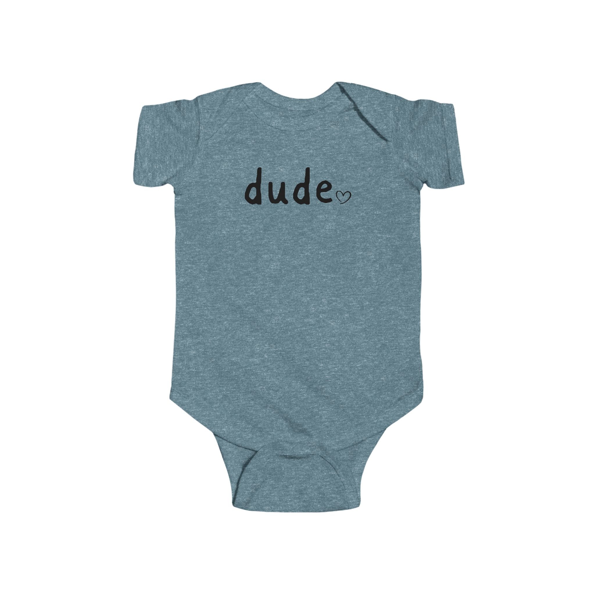 Dude Heart Infant Bodysuit