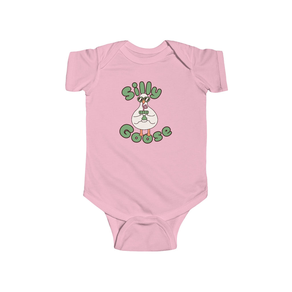 Silly Goose Infant Bodysuit — Cute Goose Graphic Baby Onesie