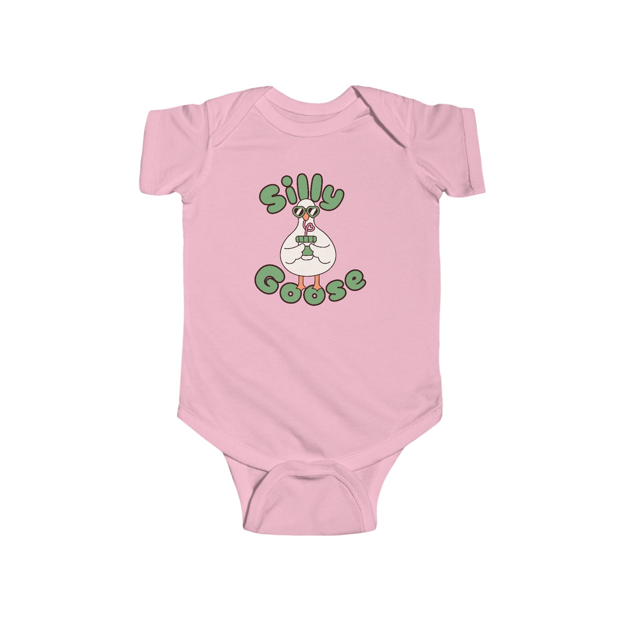 Silly Goose Infant Bodysuit — Cute Goose Graphic Baby Onesie
