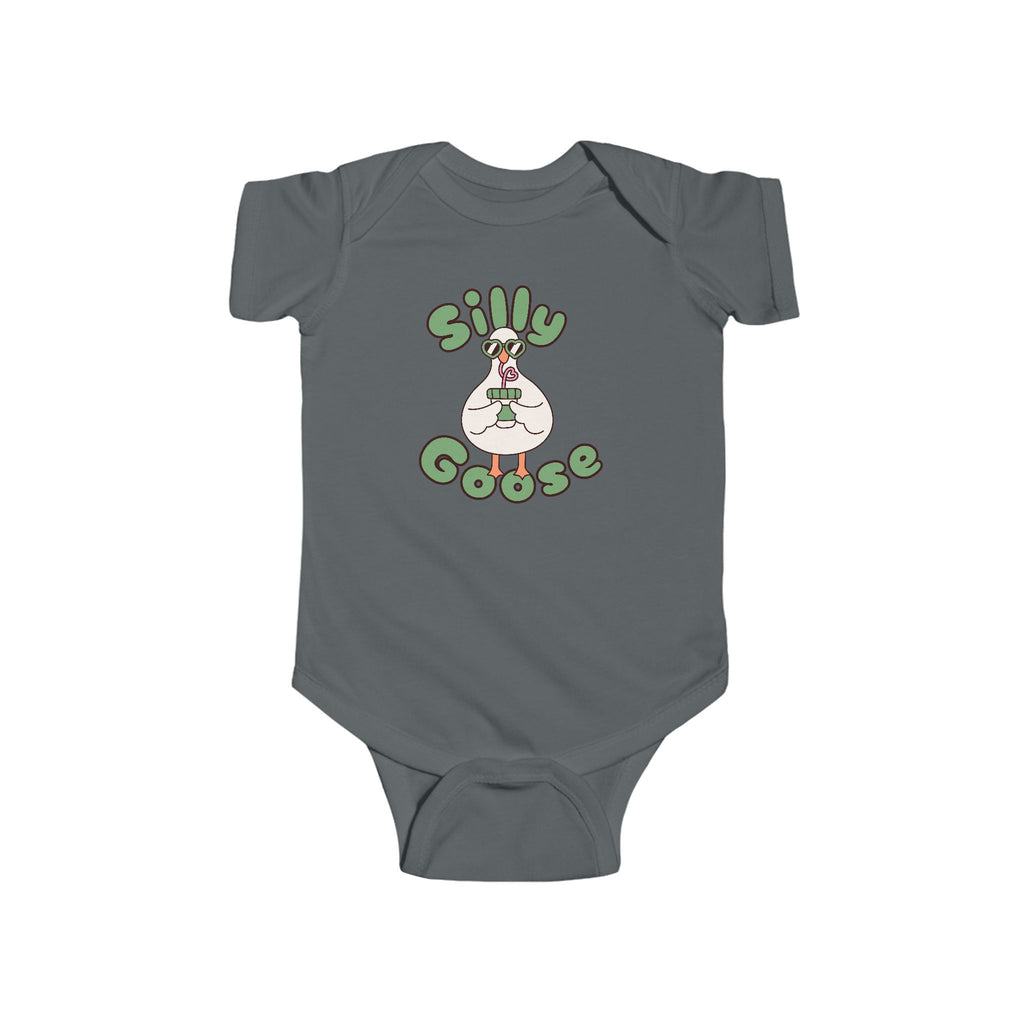 Silly Goose Infant Bodysuit — Cute Goose Graphic Baby Onesie