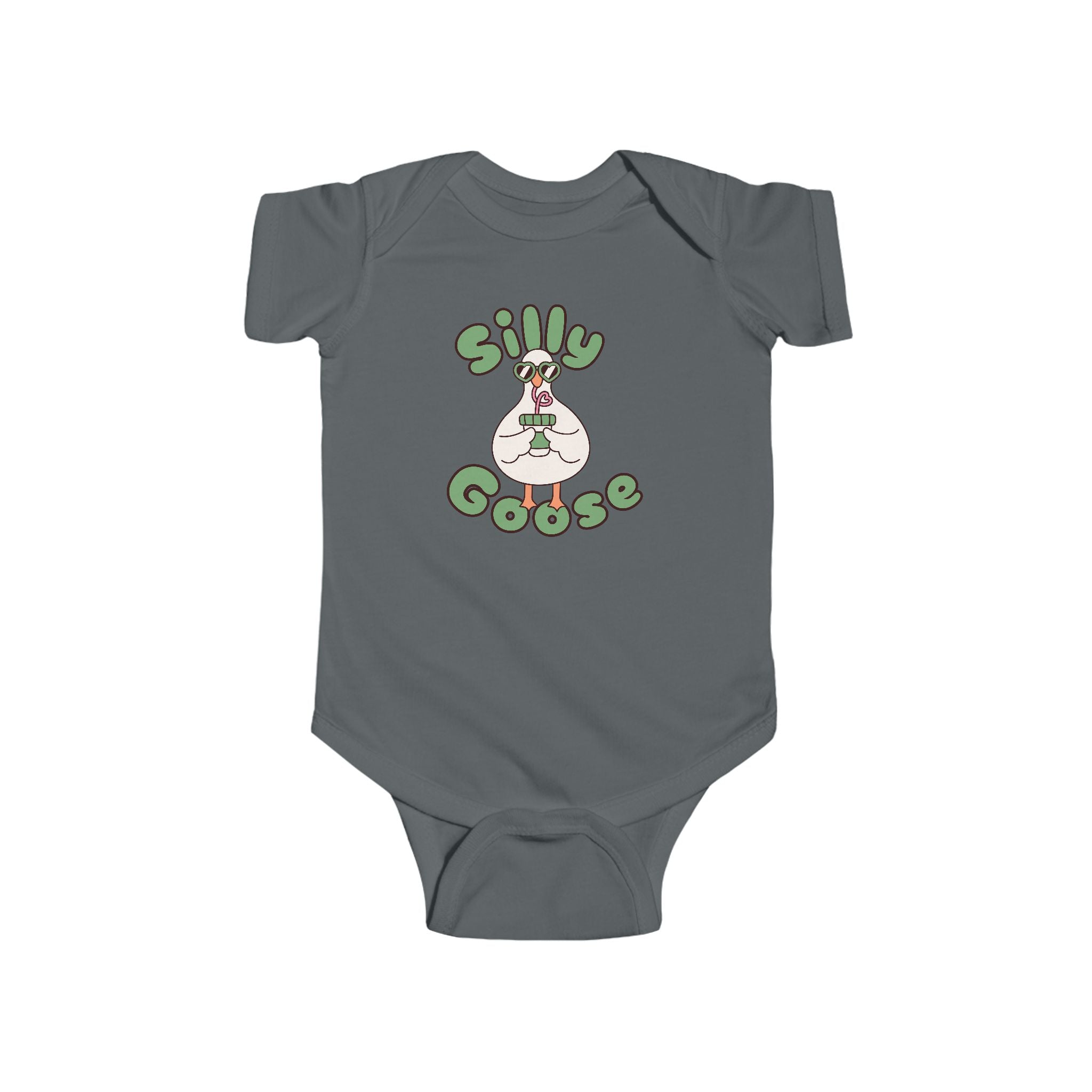 Silly Goose Infant Bodysuit — Cute Goose Graphic Baby Onesie