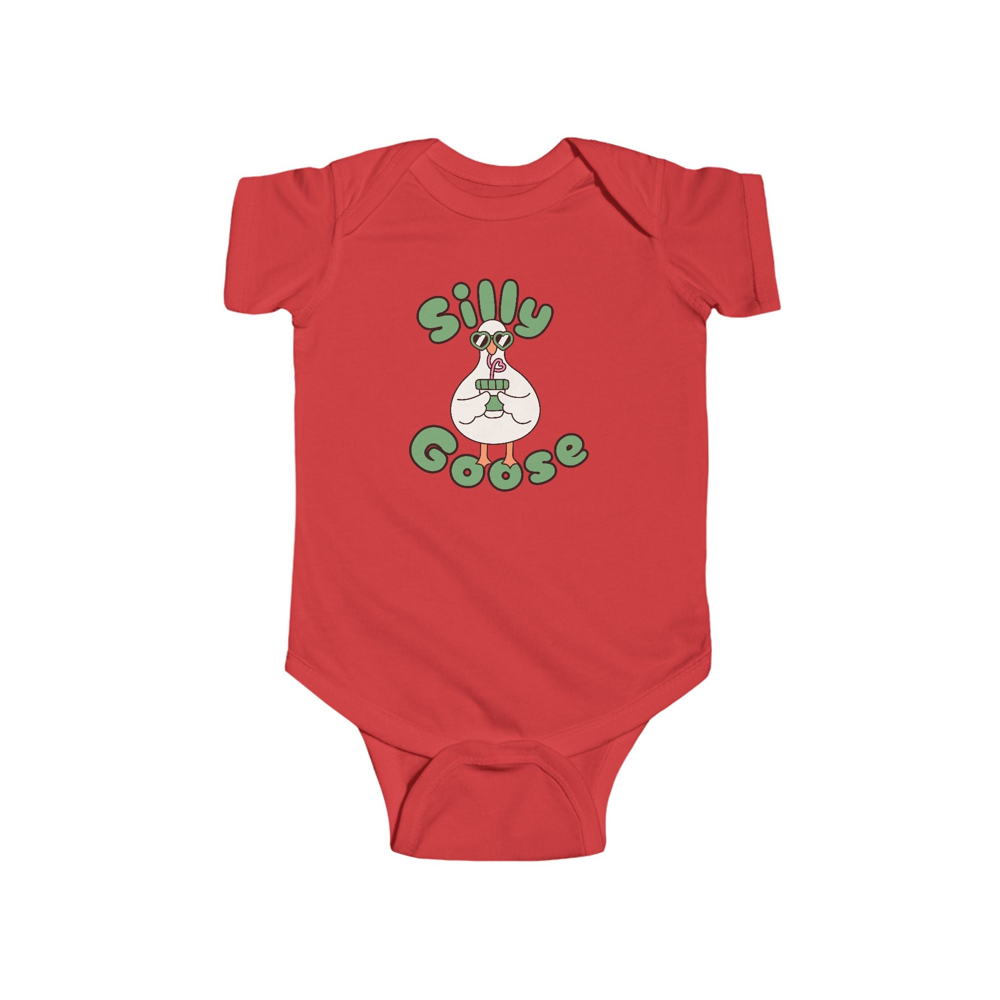 Silly Goose Infant Bodysuit — Cute Goose Graphic Baby Onesie