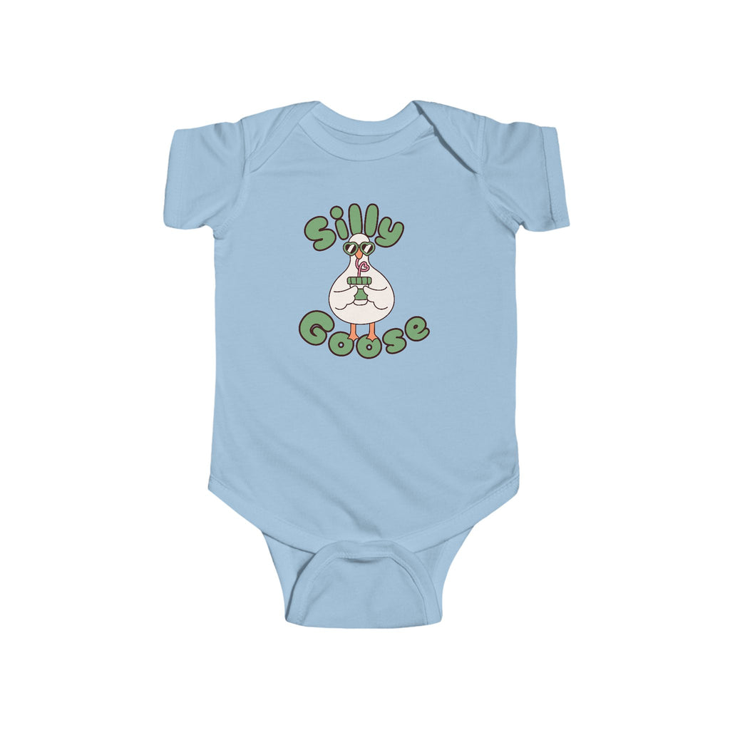 Silly Goose Infant Bodysuit — Cute Goose Graphic Baby Onesie