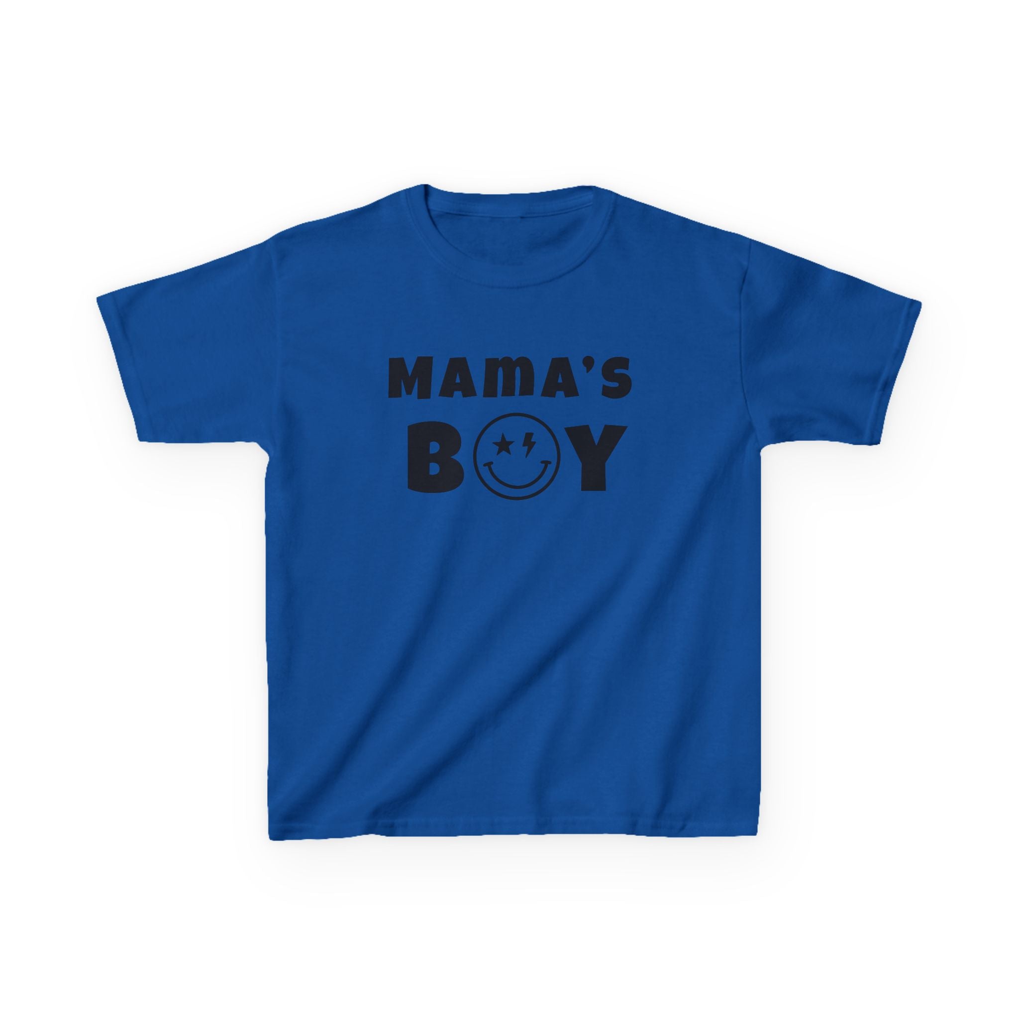 Kids Punk Smiley Tee — “Mama’s Boy” Graphic T-Shirt