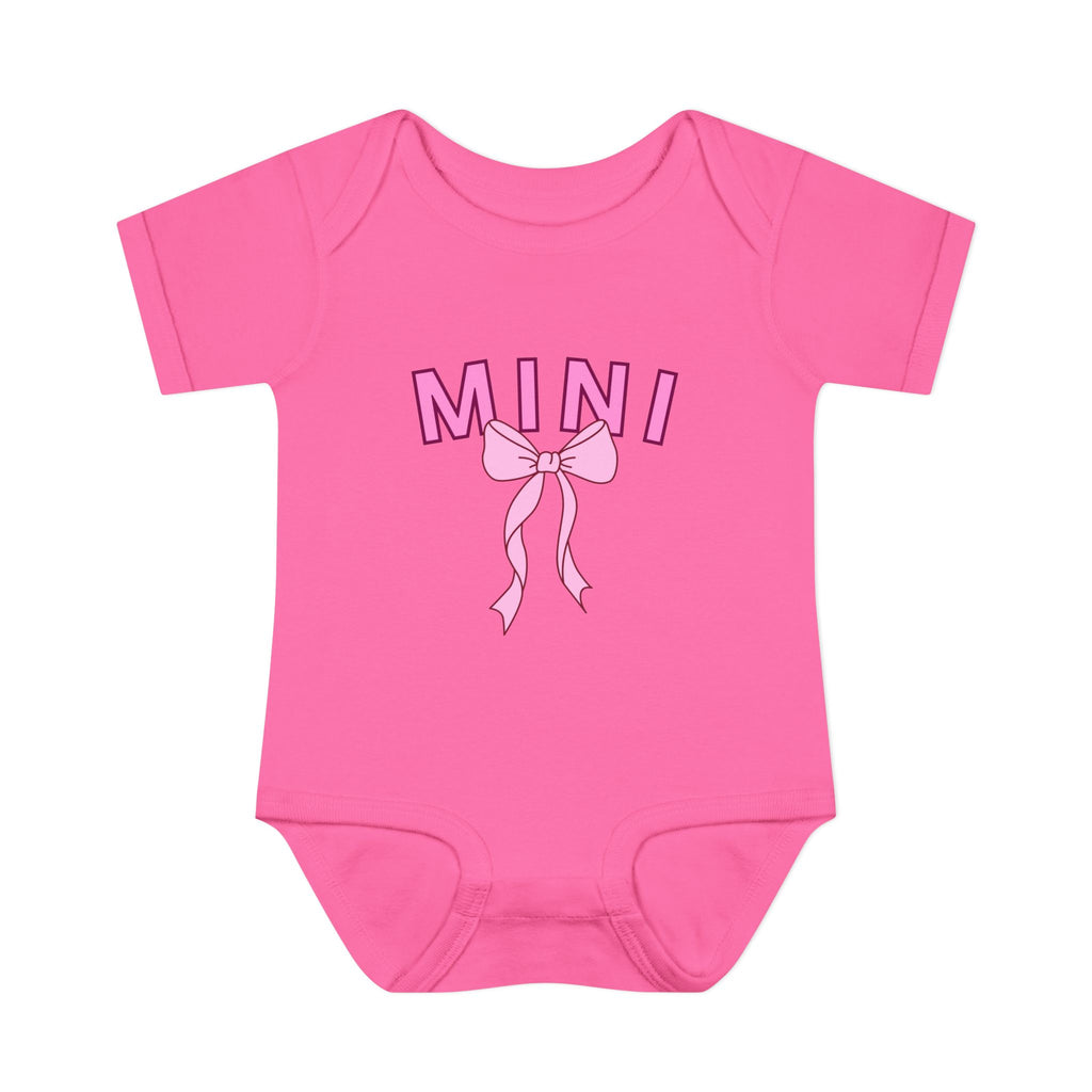 Infant Bodysuit — Mini Onesie with Bow (Matches Mama Shirt)