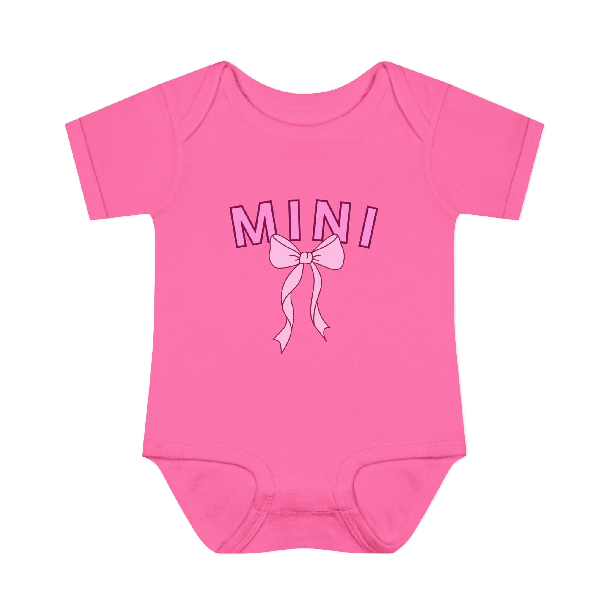 Infant Bodysuit — Mini Onesie with Bow (Matches Mama Shirt)