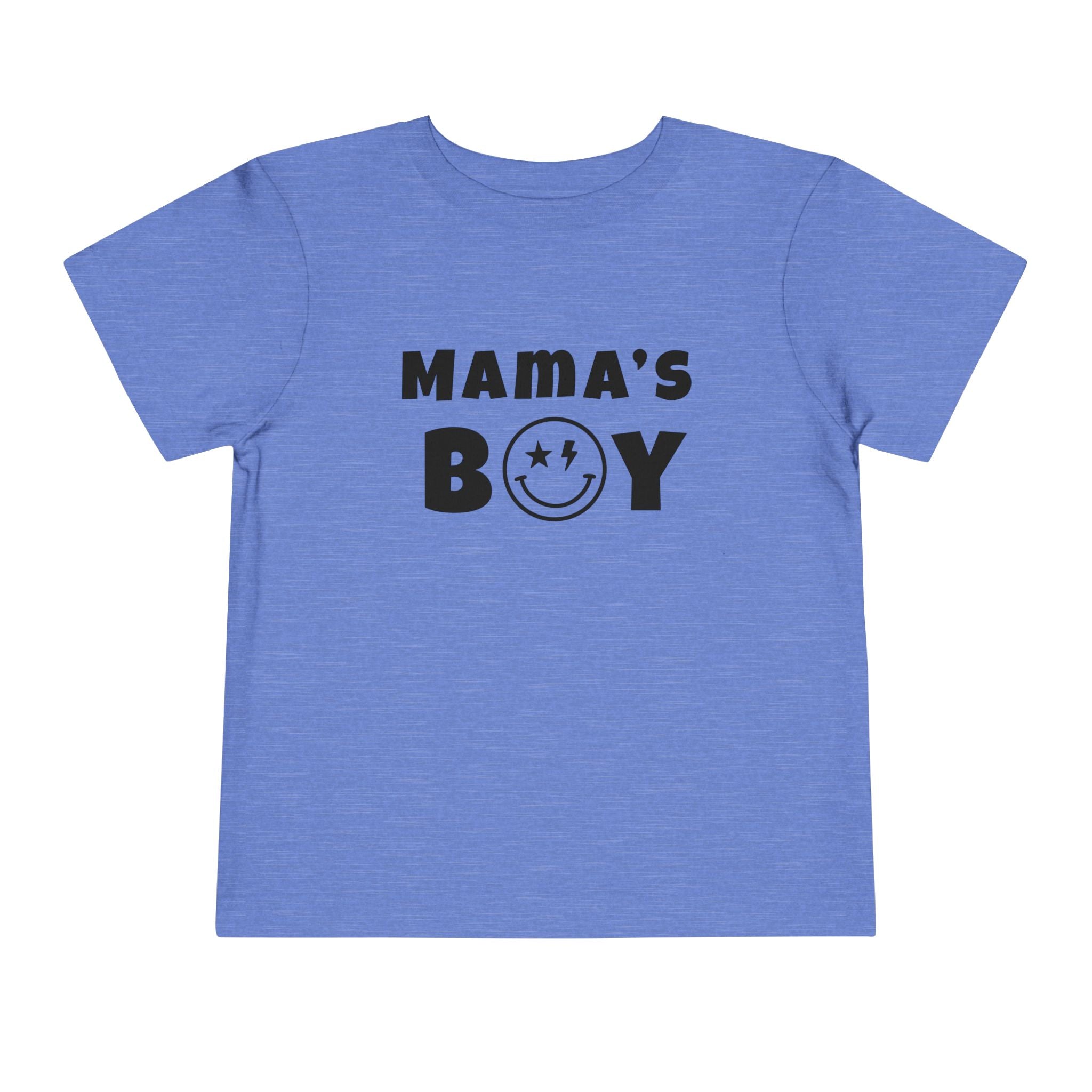 Mama's Boy Toddler Tee — Punk Smiley Graphic