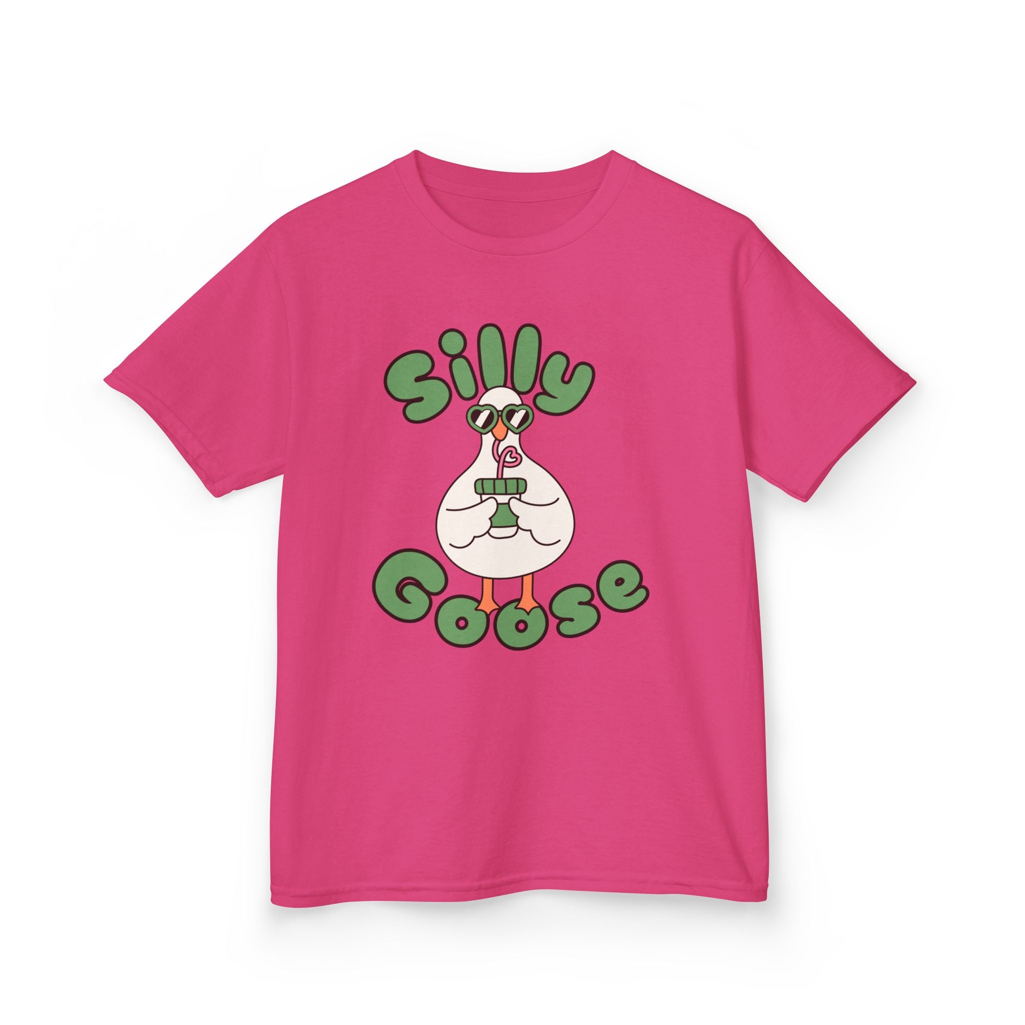 Silly Goose Kids T-Shirt — Cute Cartoon Goose Tee for Children