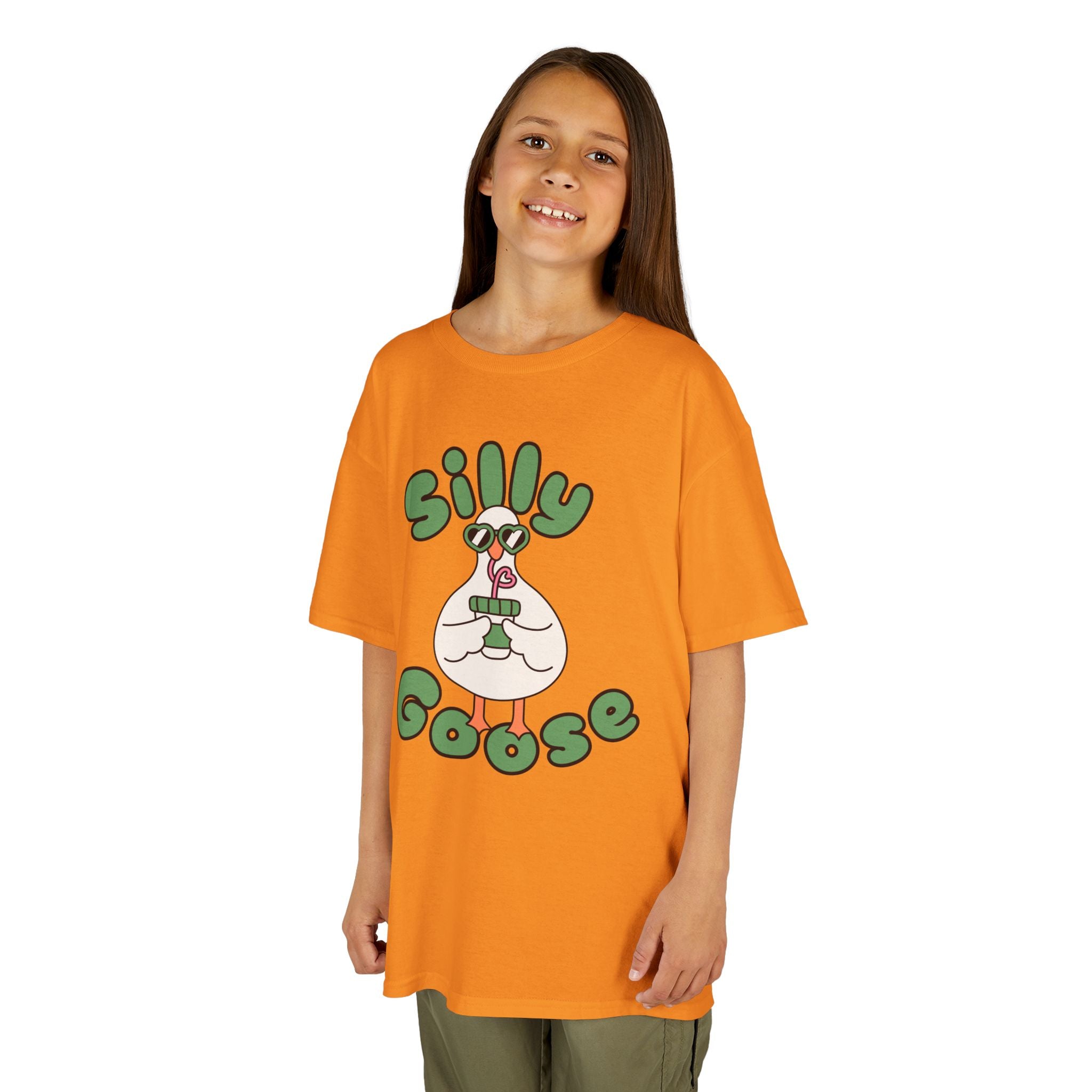 Silly Goose Kids T-Shirt — Cute Cartoon Goose Tee for Children