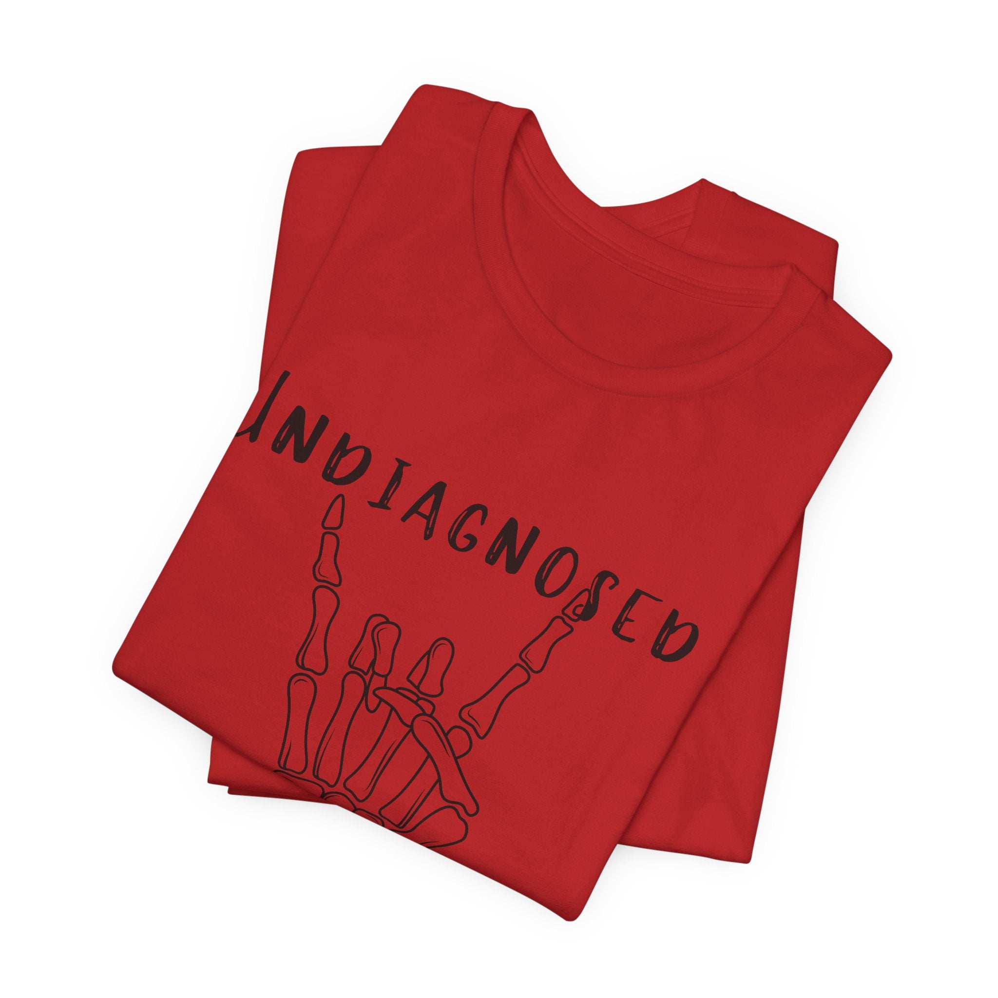 Undiagnosed But Something Ain't Right Skeleton Rock Tee
