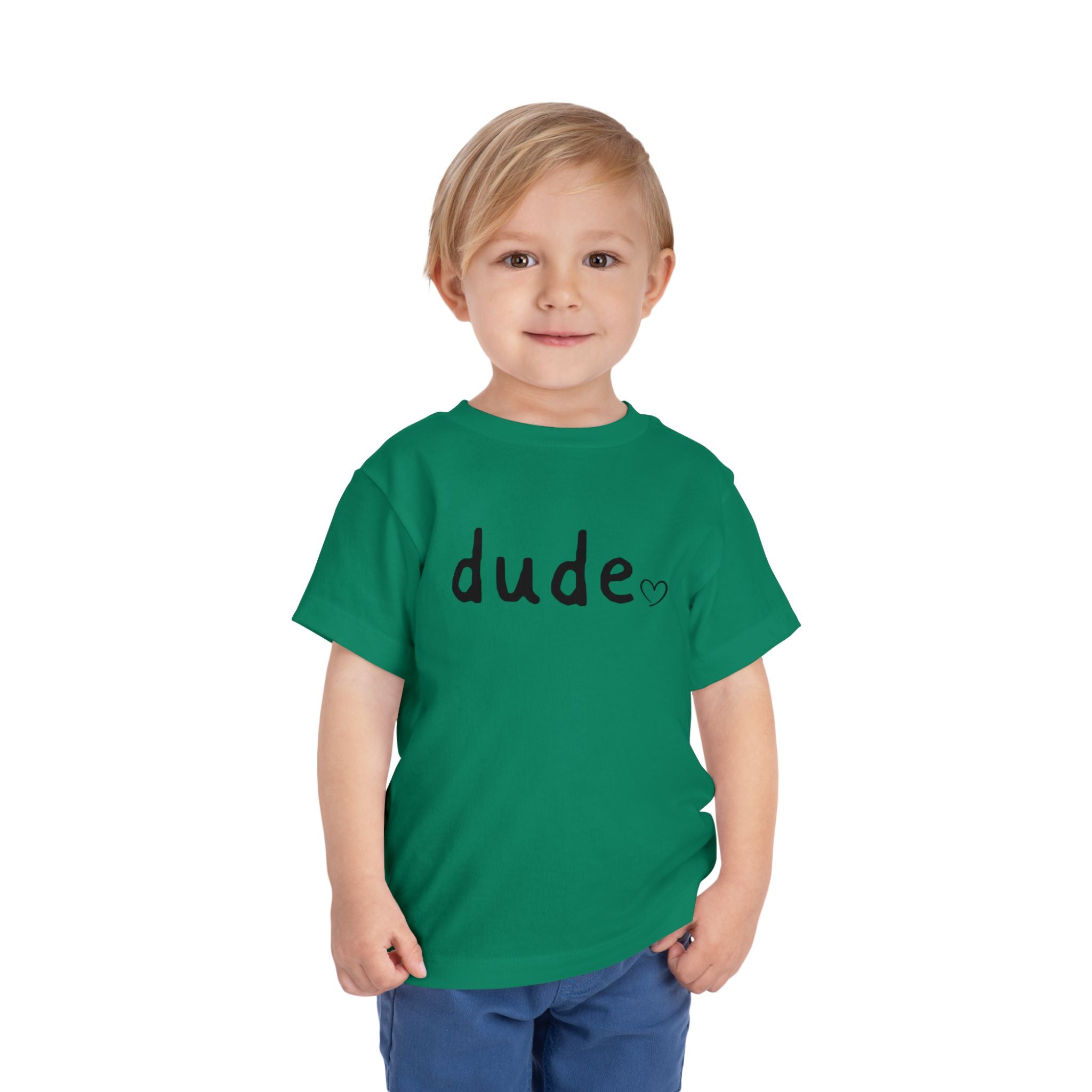 Dude Heart Toddler Tee — Kids' 'Dude' Heart T-Shirt