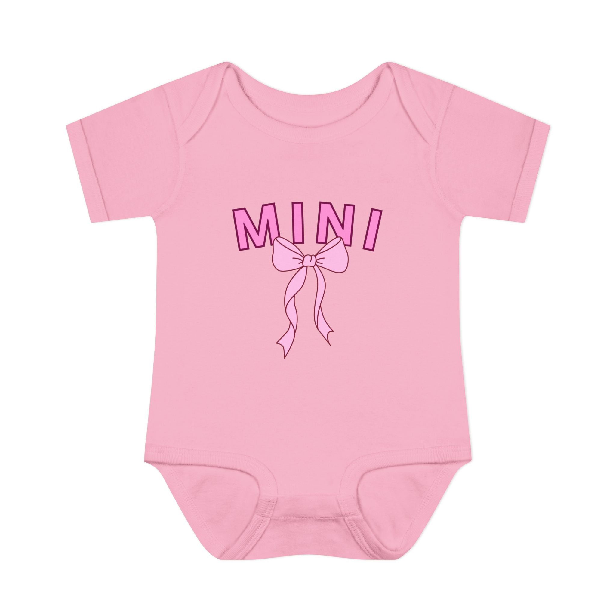 Infant Bodysuit — Mini Onesie with Bow (Matches Mama Shirt)