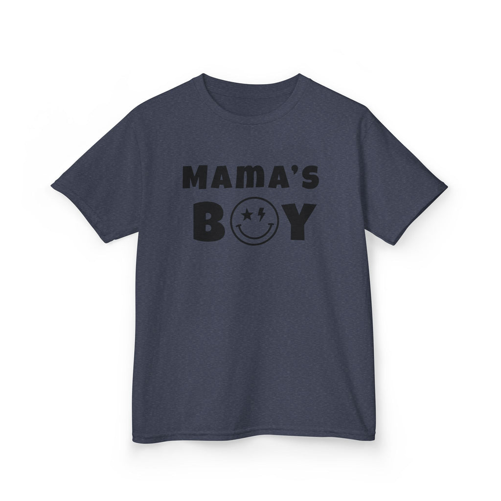 Kids Punk Smiley Tee — “Mama’s Boy” Graphic T-Shirt