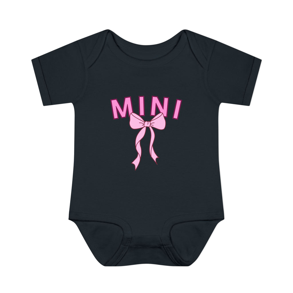 Infant Bodysuit — Mini Onesie with Bow (Matches Mama Shirt)