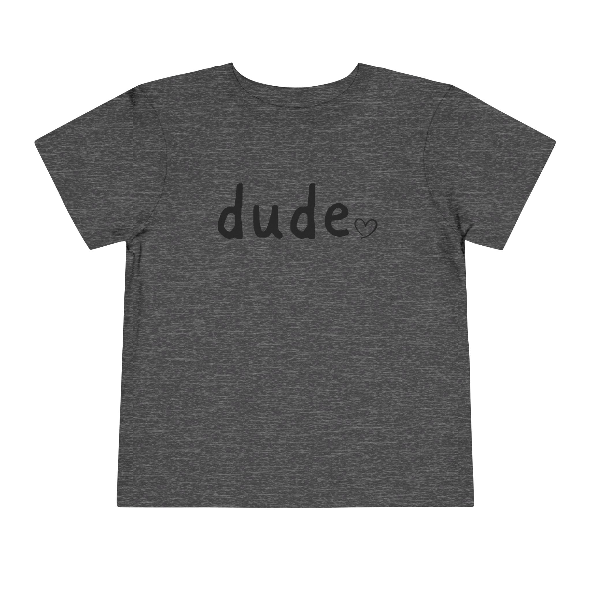Dude Heart Toddler Tee — Kids' 'Dude' Heart T-Shirt