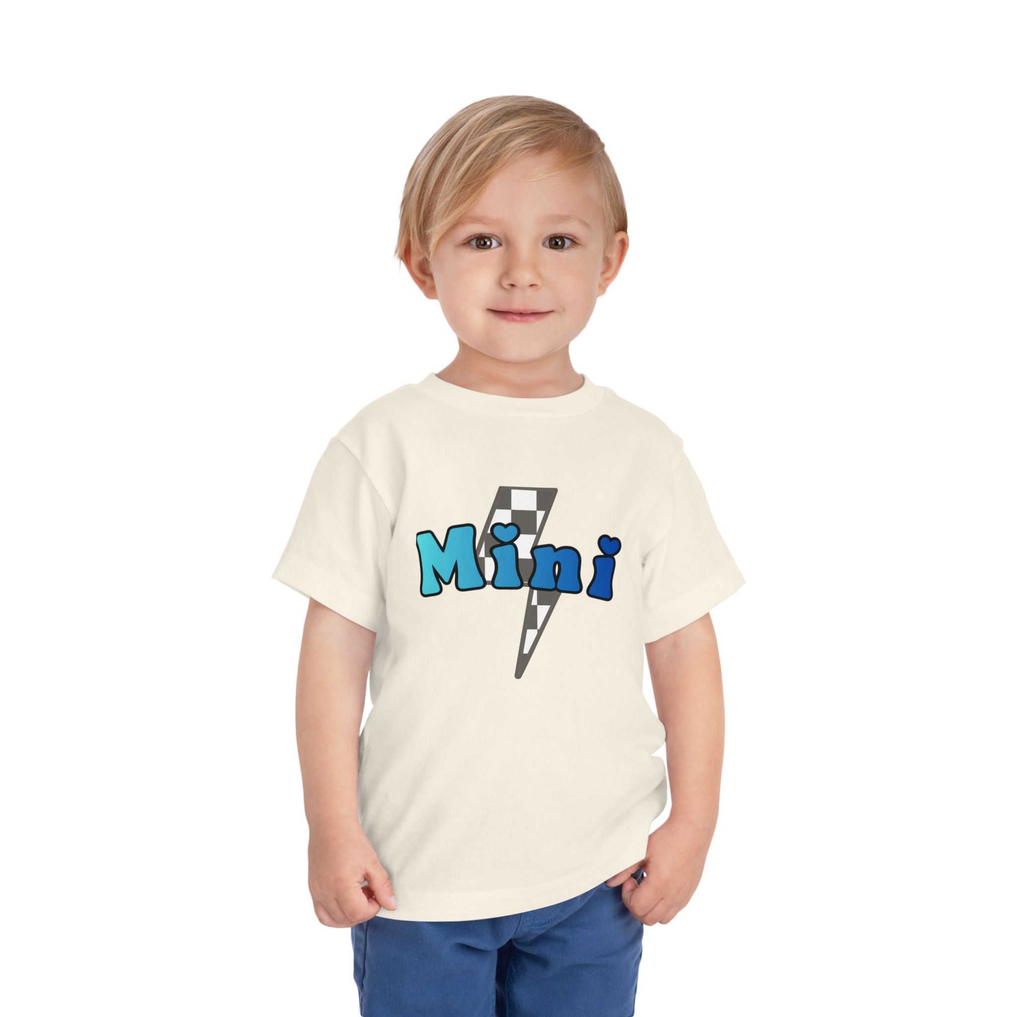 Toddler Lightning Bolt Short Sleeve Tee — Mini Lightning Bolt to Match Mama