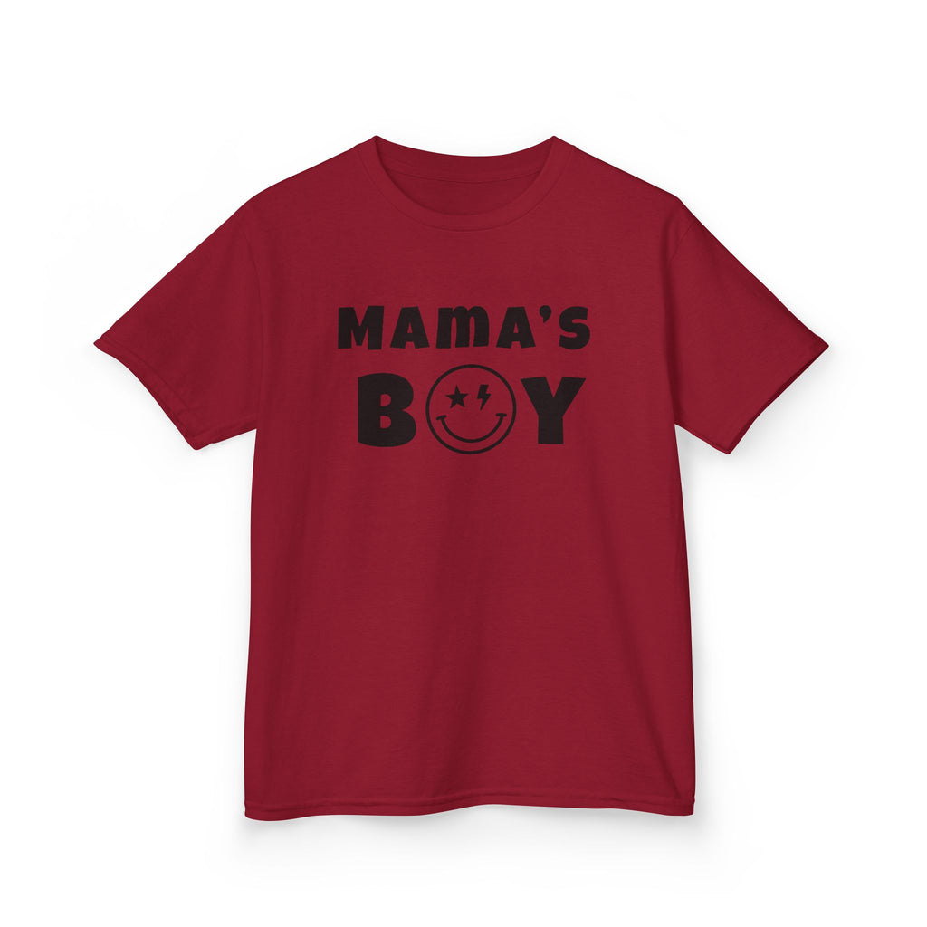 Kids Punk Smiley Tee — “Mama’s Boy” Graphic T-Shirt