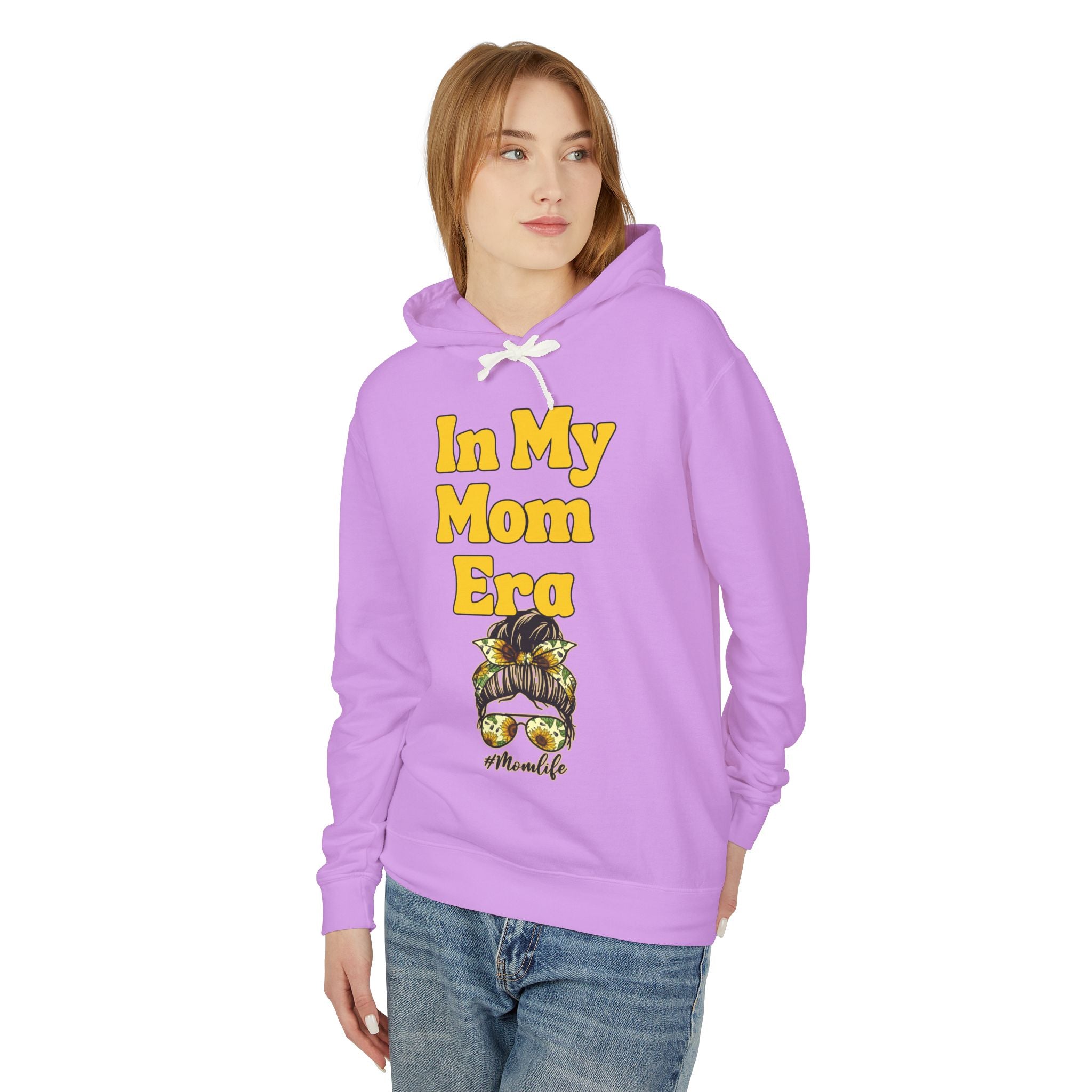 "In My Mom Era" Hoodie — Lightweight Mom Life Sweatshirt