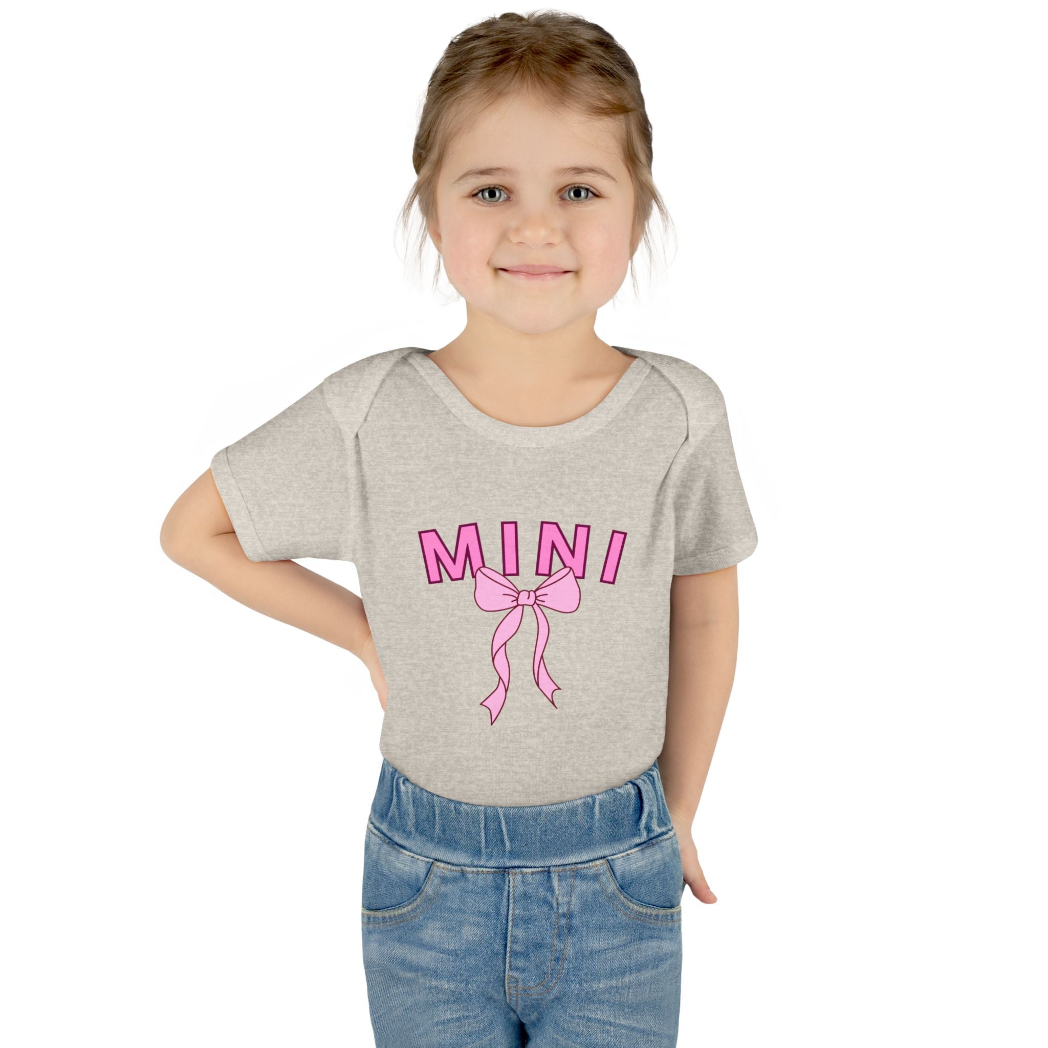 Infant Bodysuit — Mini Onesie with Bow (Matches Mama Shirt)