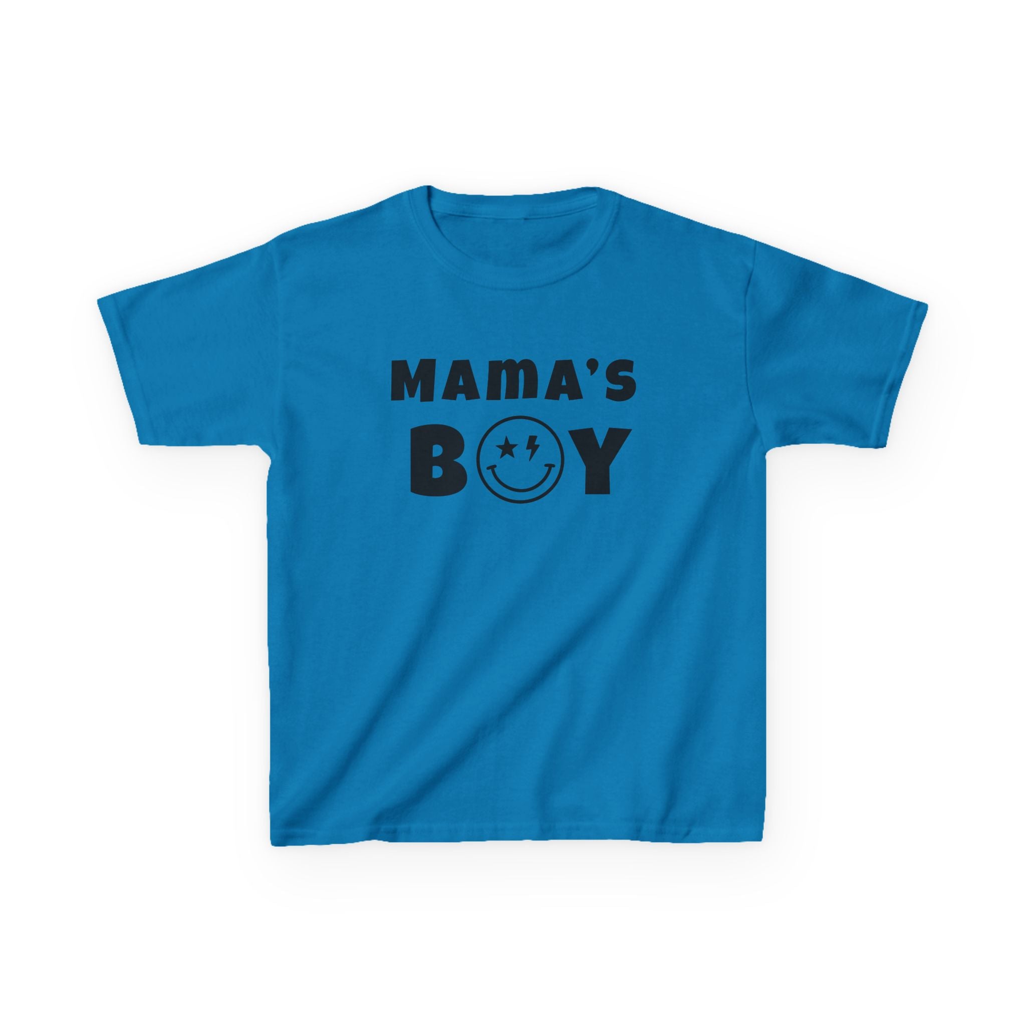 Kids Punk Smiley Tee — “Mama’s Boy” Graphic T-Shirt