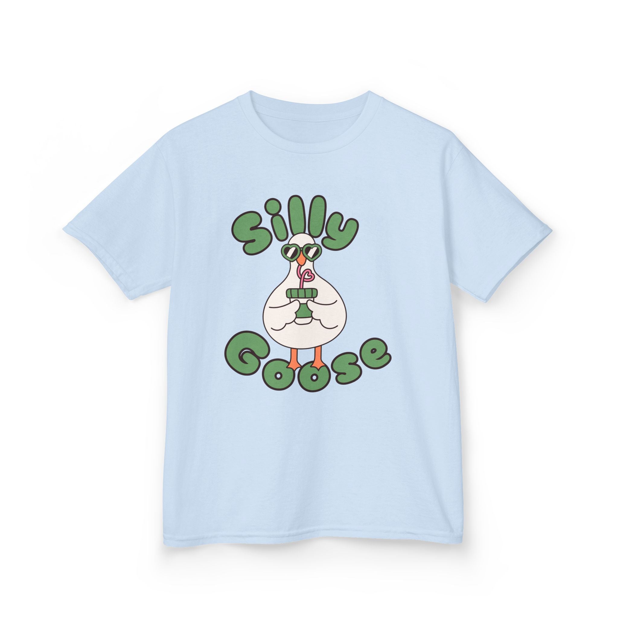 Silly Goose Kids T-Shirt — Cute Cartoon Goose Tee for Children