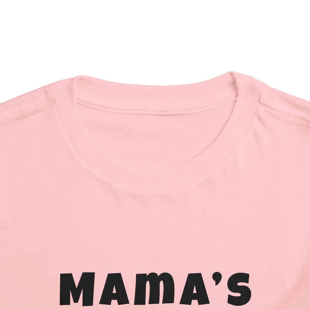 Mama's Boy Toddler Tee — Punk Smiley Graphic