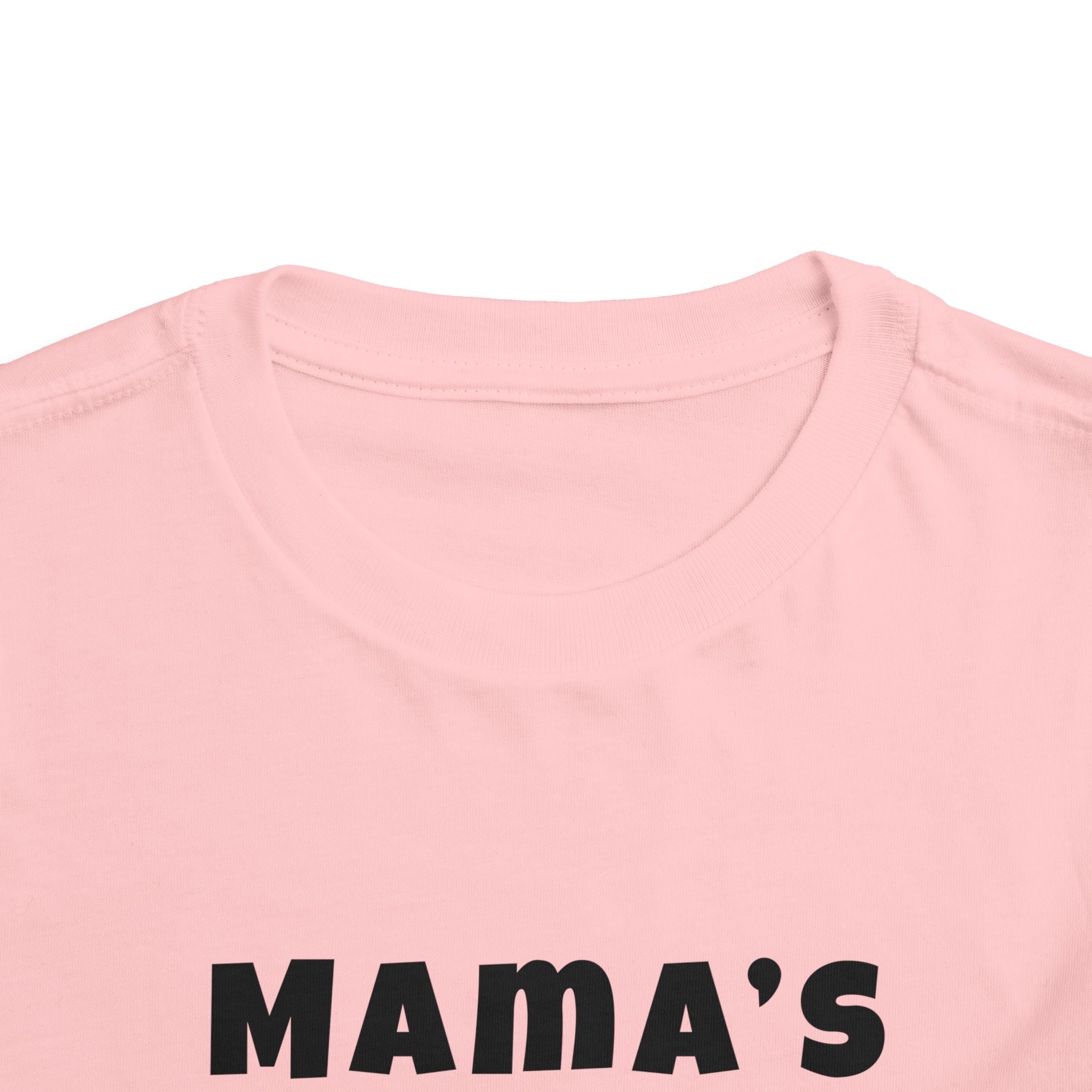 Mama's Boy Toddler Tee — Punk Smiley Graphic