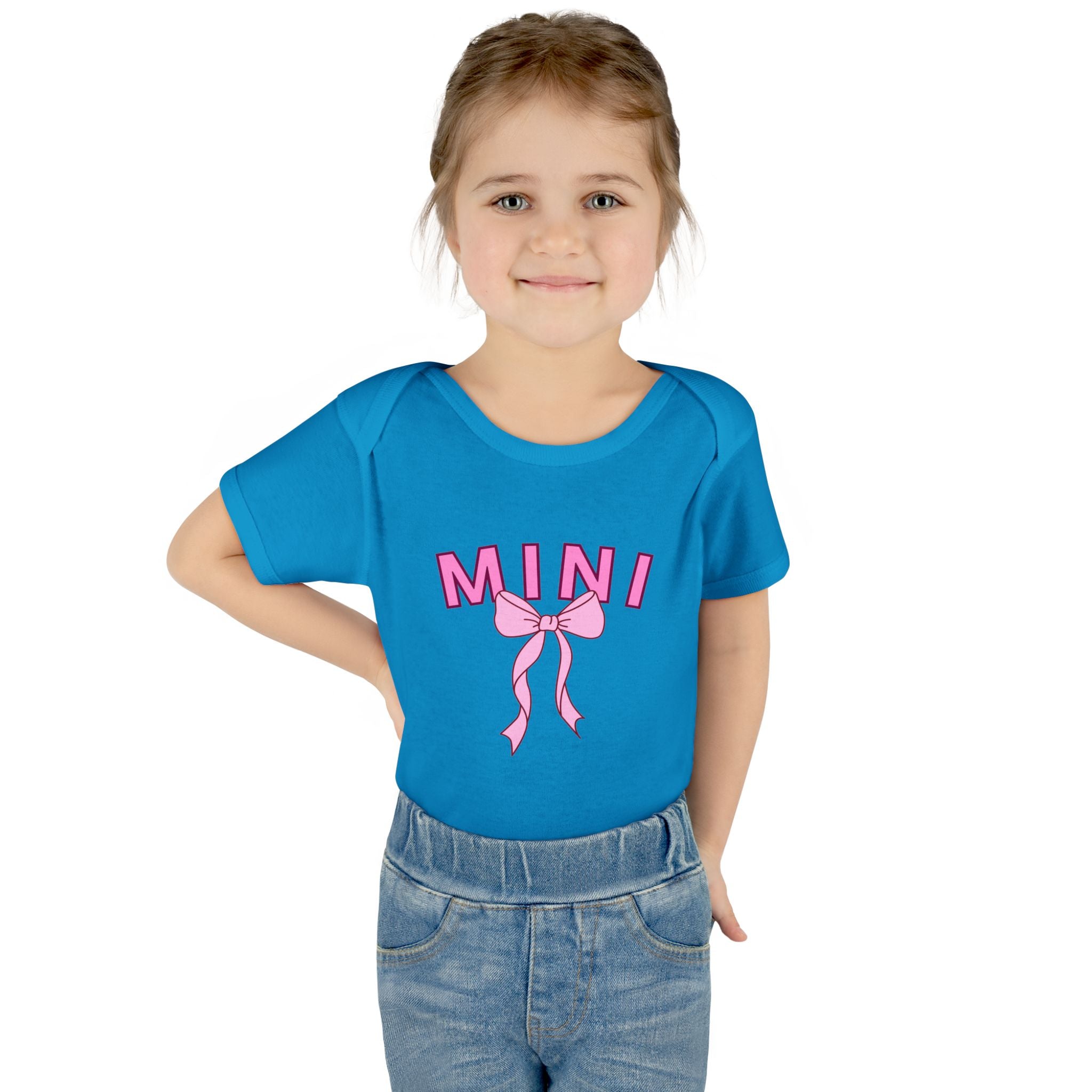 Infant Bodysuit — Mini Onesie with Bow (Matches Mama Shirt)