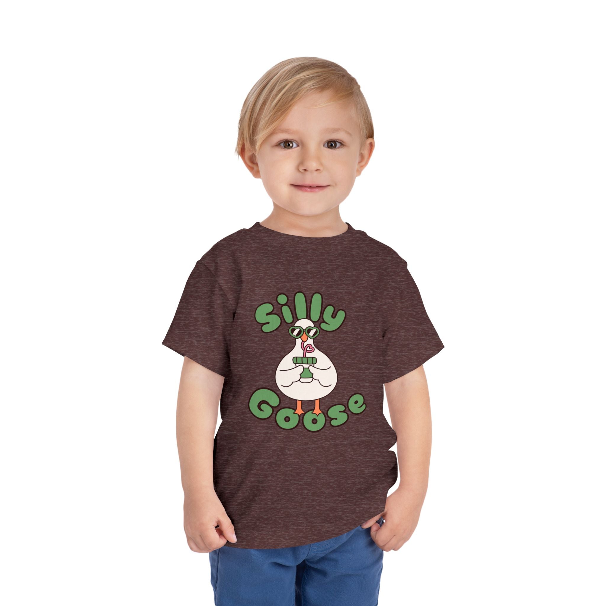 Silly Goose Toddler Tee — Cute Goose Graphic Kids Shirt