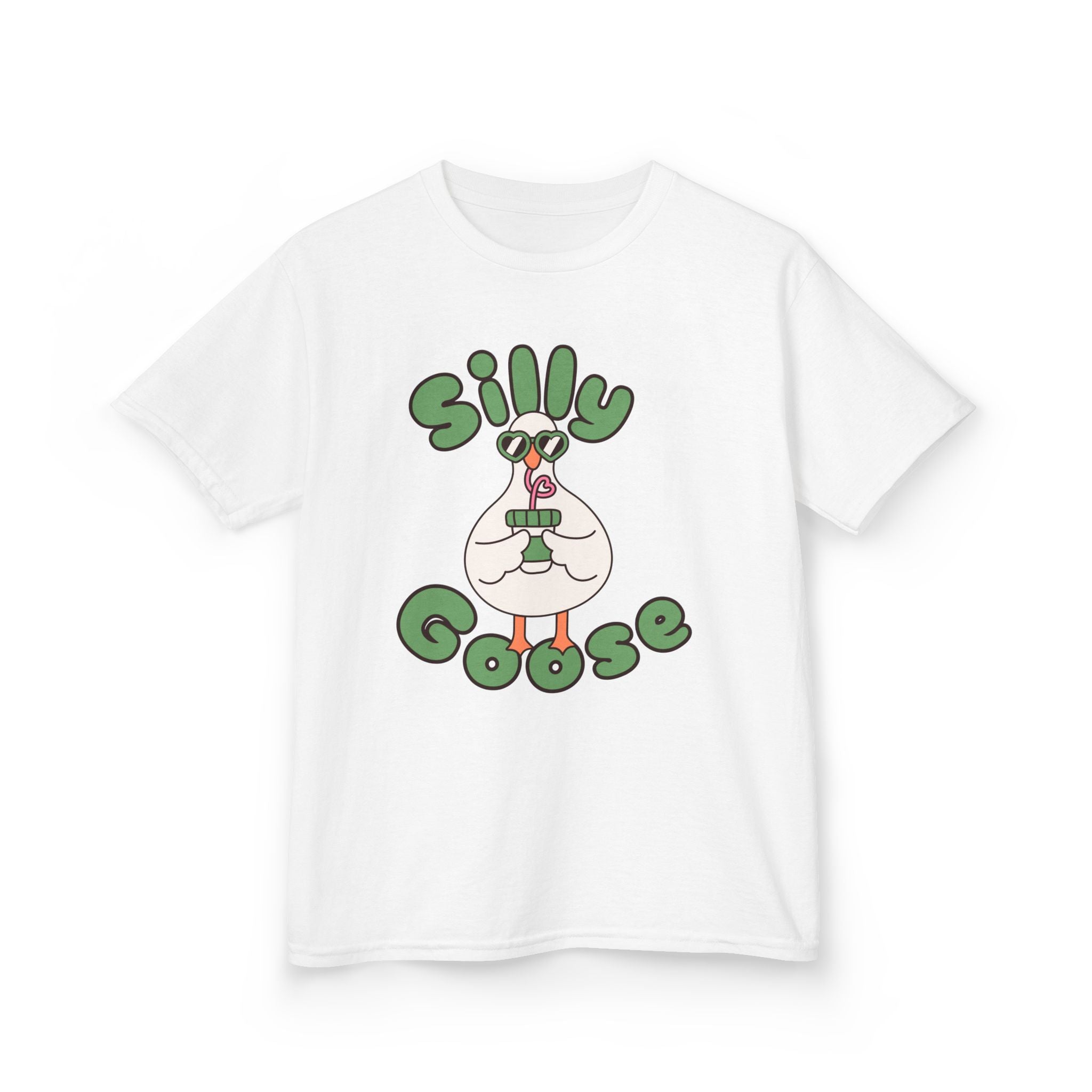Silly Goose Kids T-Shirt — Cute Cartoon Goose Tee for Children