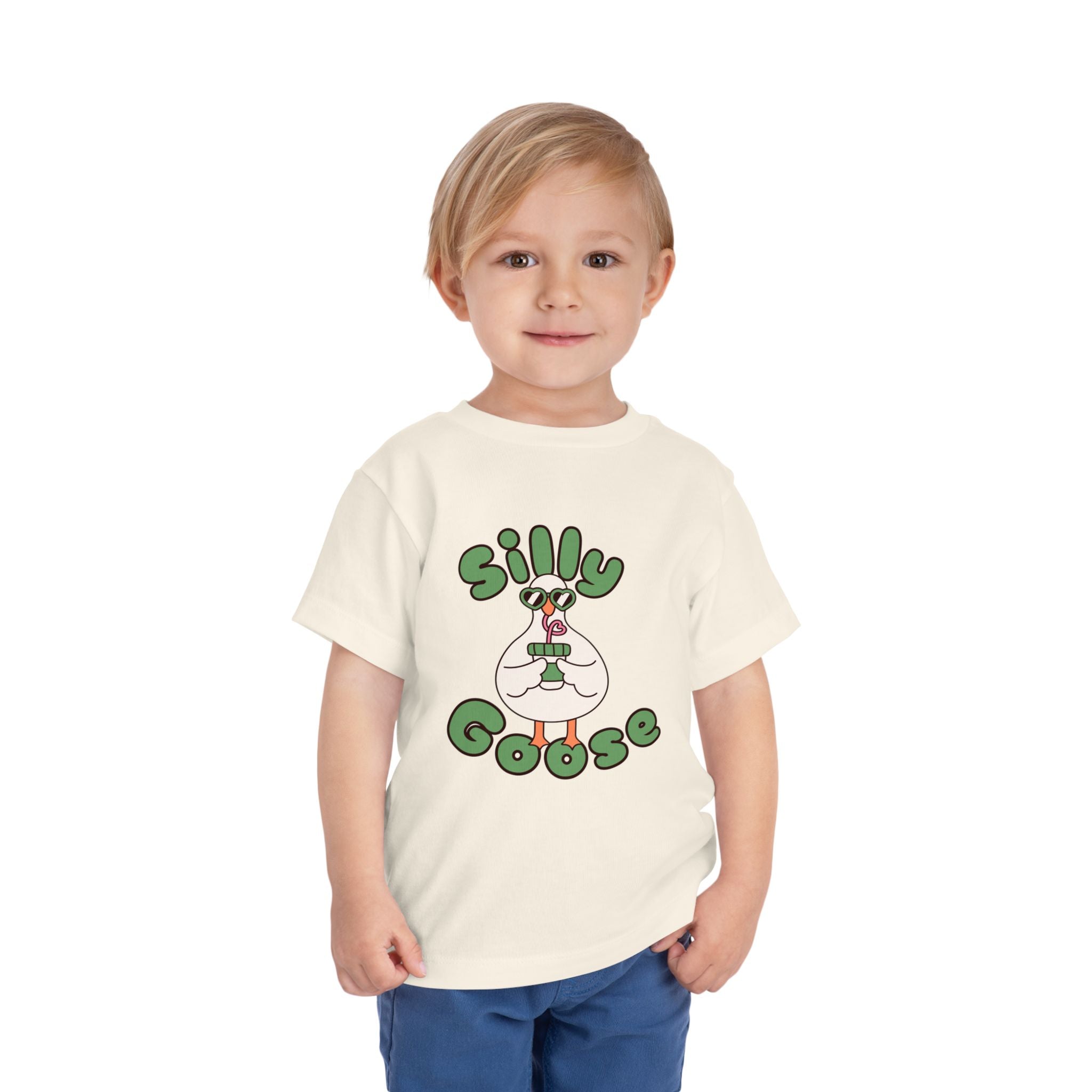 Silly Goose Toddler Tee — Cute Goose Graphic Kids Shirt