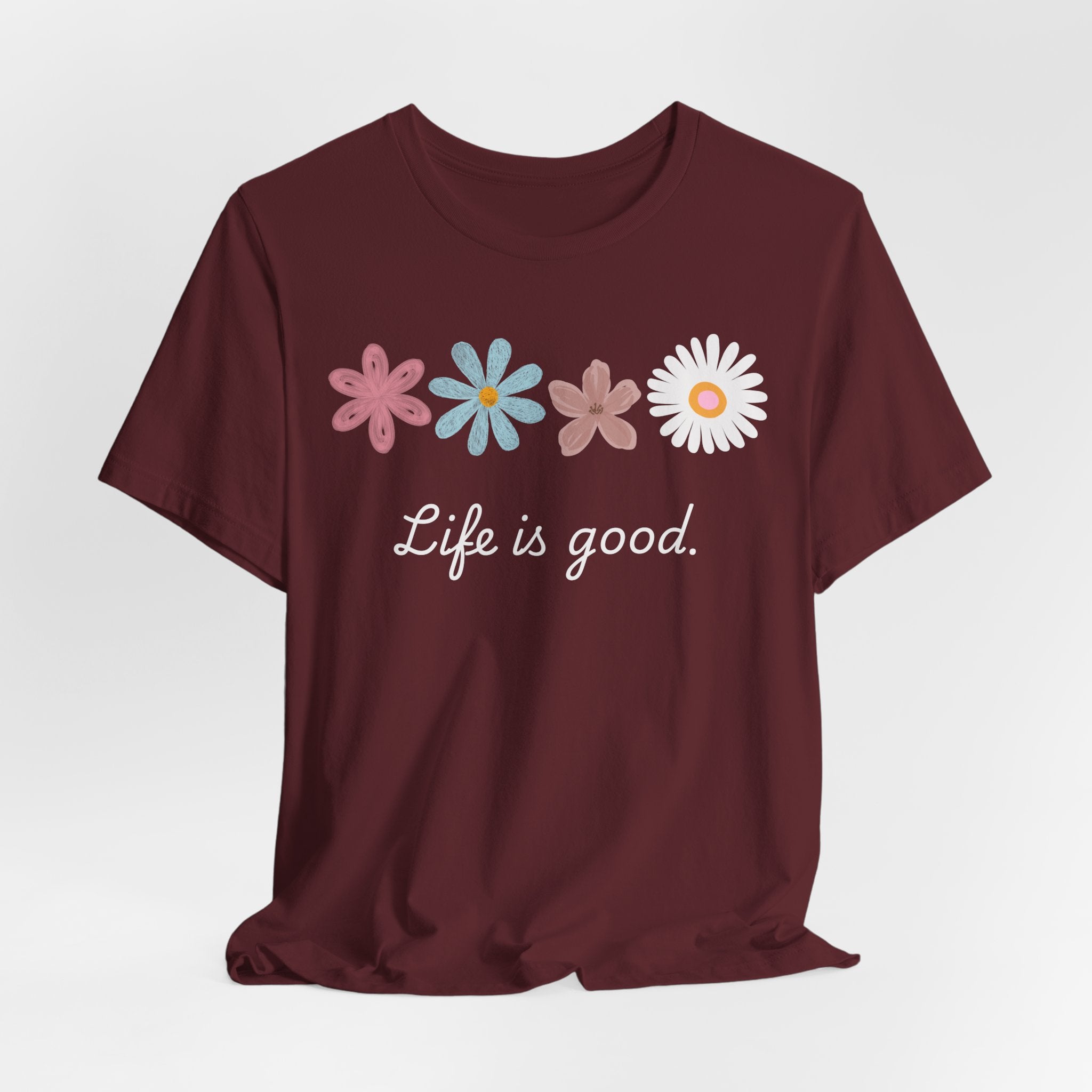 Life Is Good Floral T-Shirt