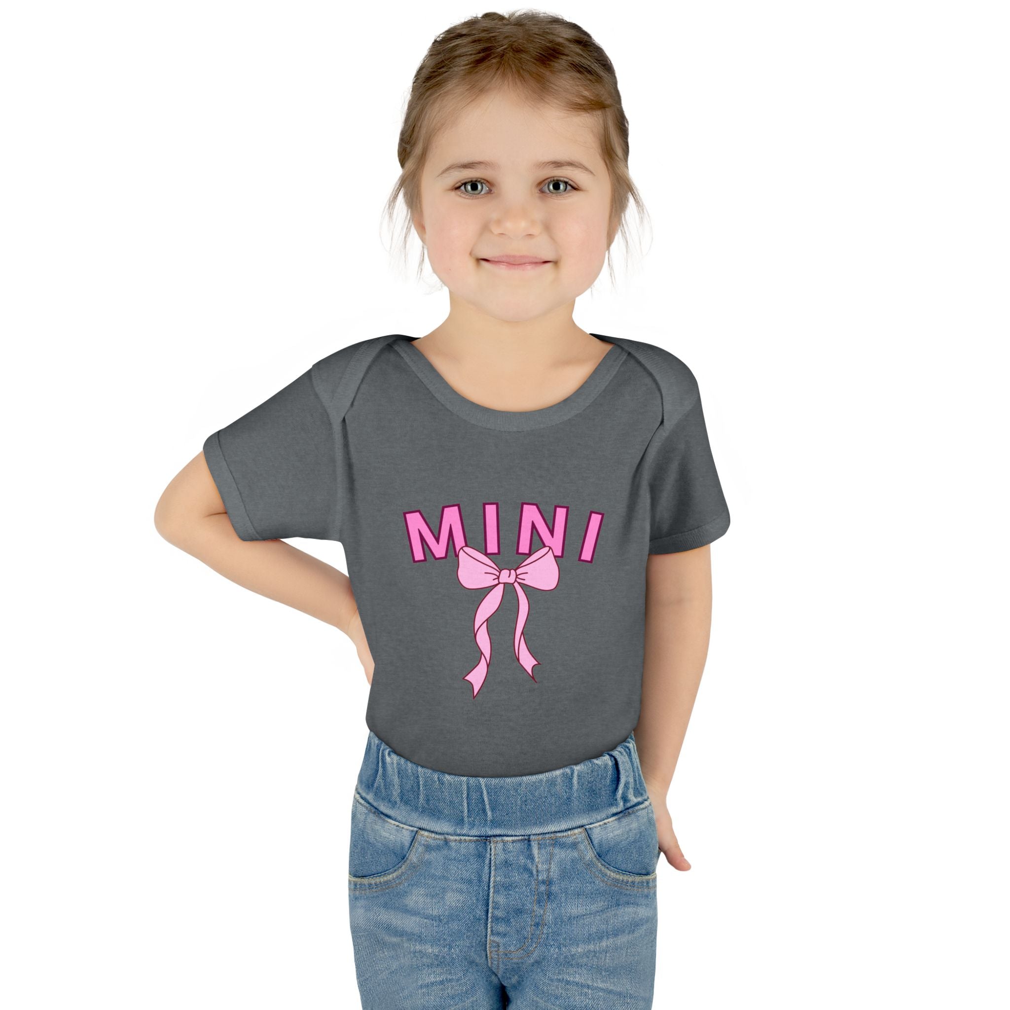 Infant Bodysuit — Mini Onesie with Bow (Matches Mama Shirt)