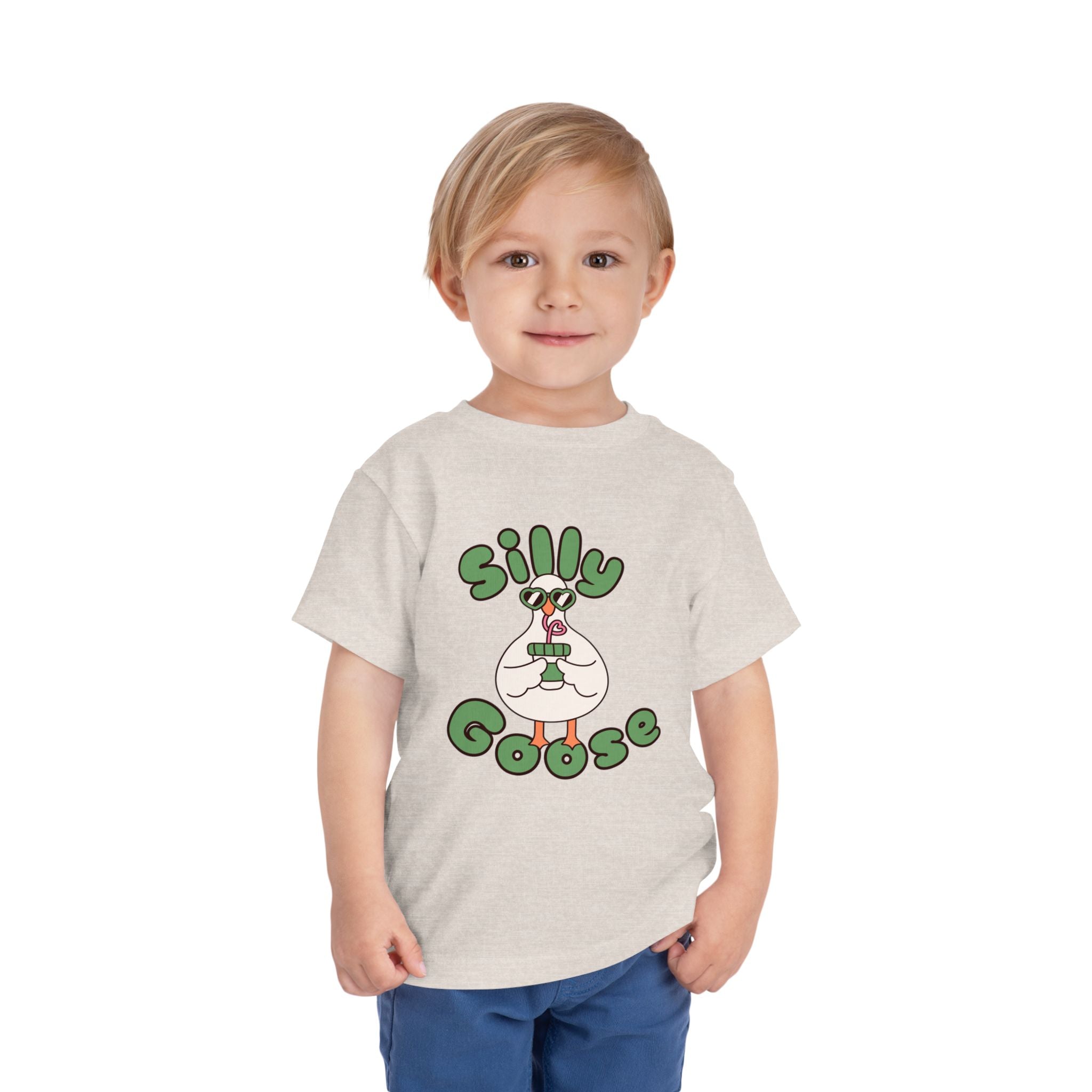 Silly Goose Toddler Tee — Cute Goose Graphic Kids Shirt