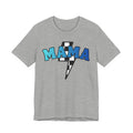 Mama checkered lightning bolt tee